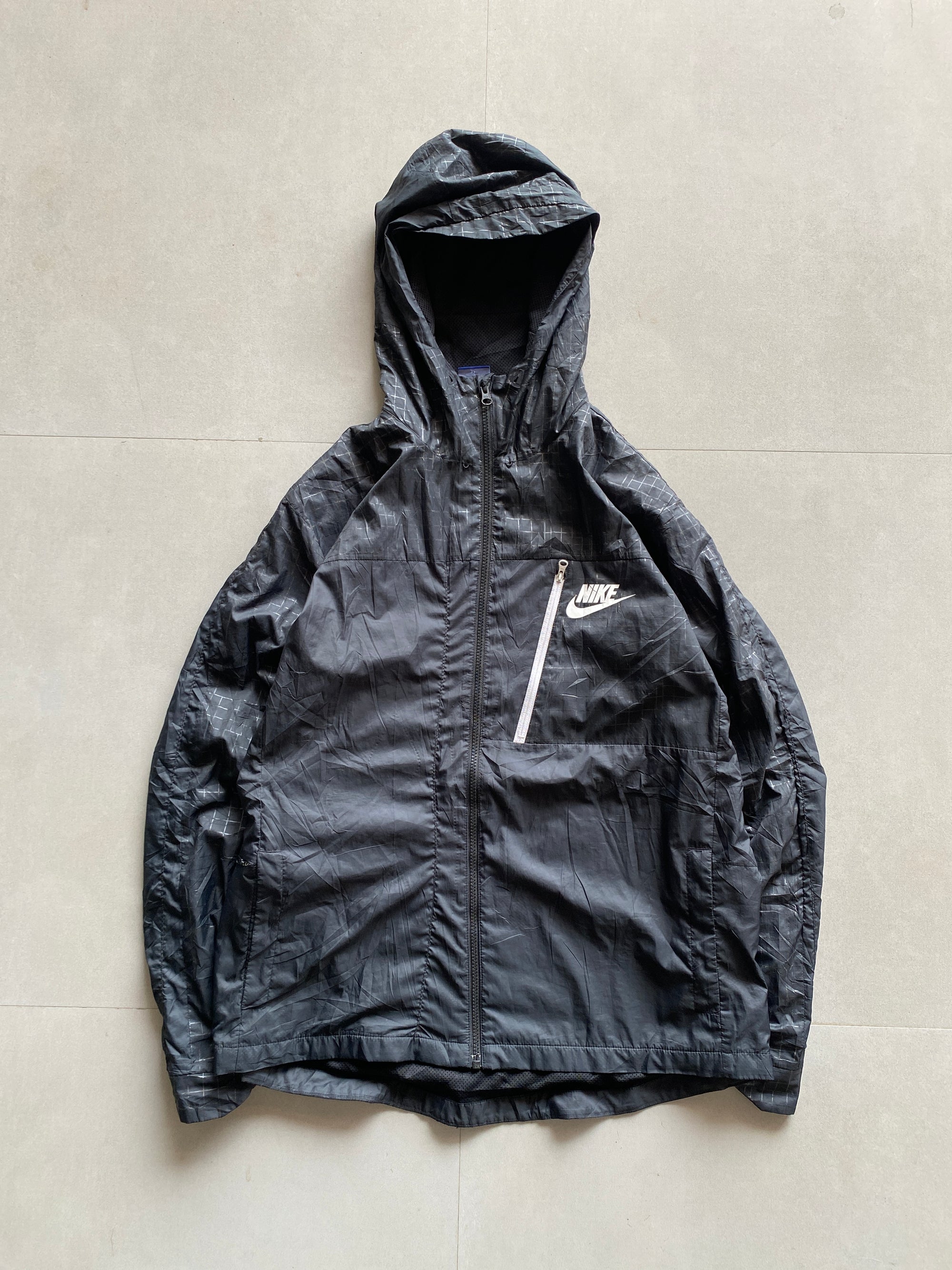 NIKE HOODED JACKET - L