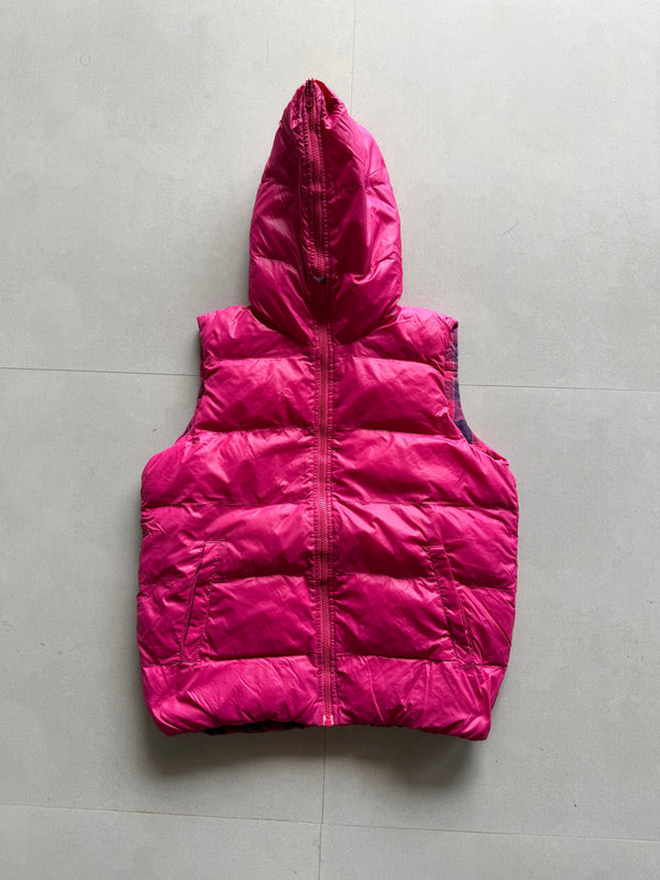 FULL ZIP REVERSIBLE PUFFER VEST - S