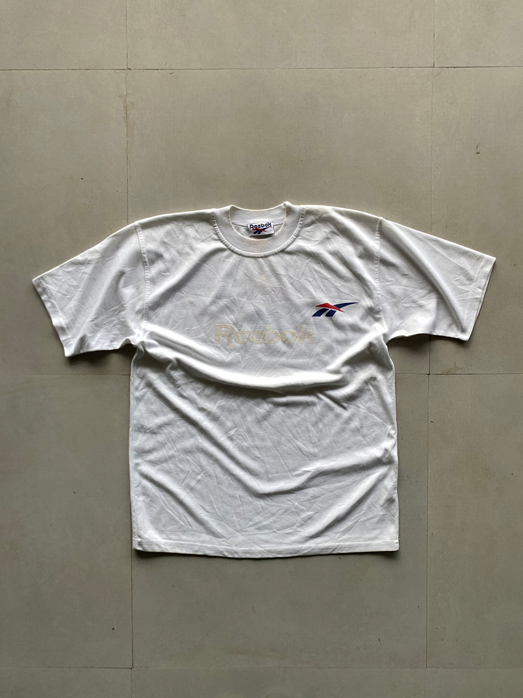90s REEBOOK BIG LOGO TEE - M