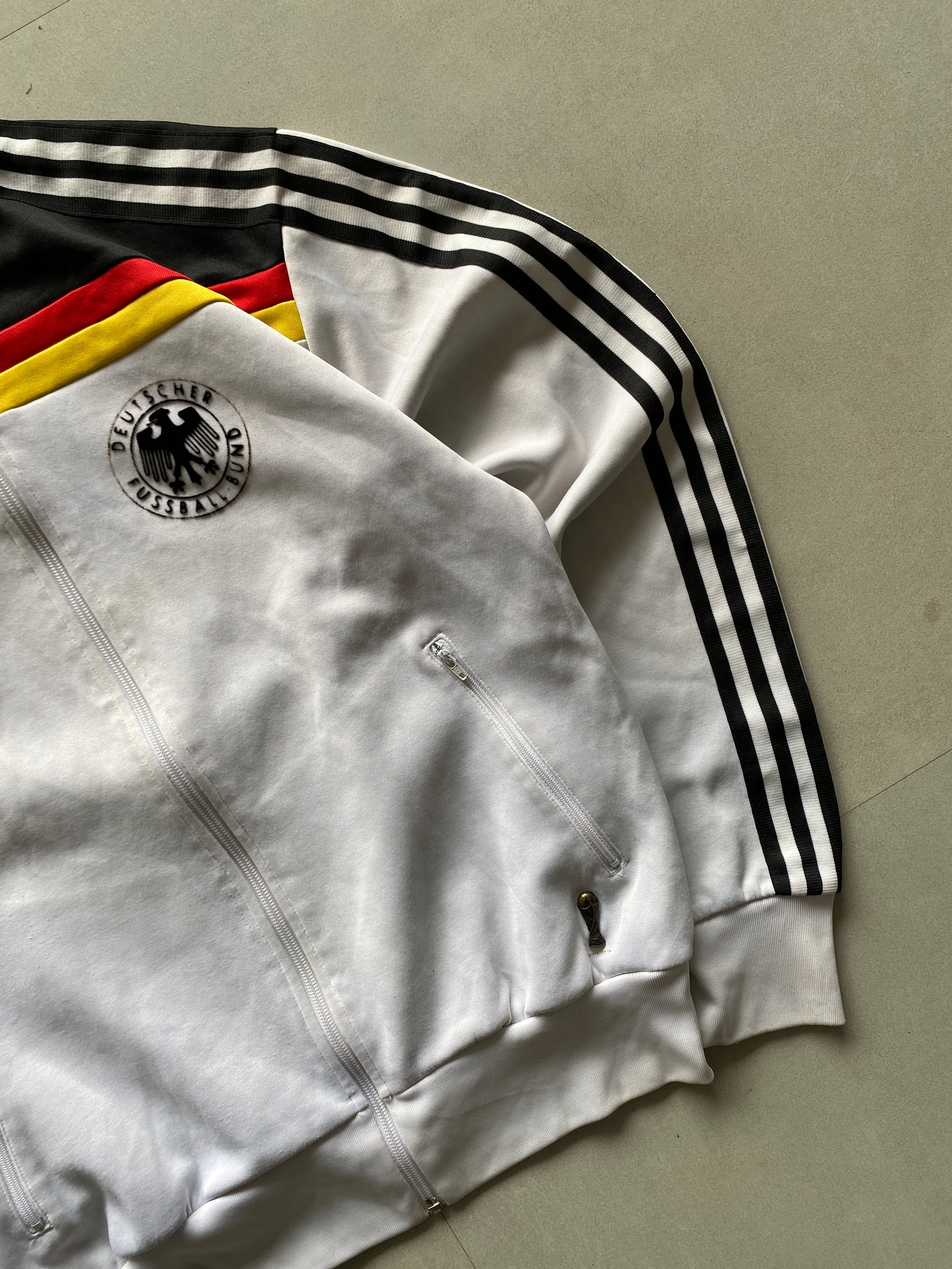VINTAGE ADIDAS GERMANY STRIPED JACKET - S