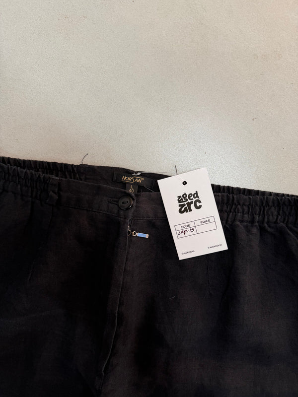 HORSAN BAGGY LINEN PANT - M