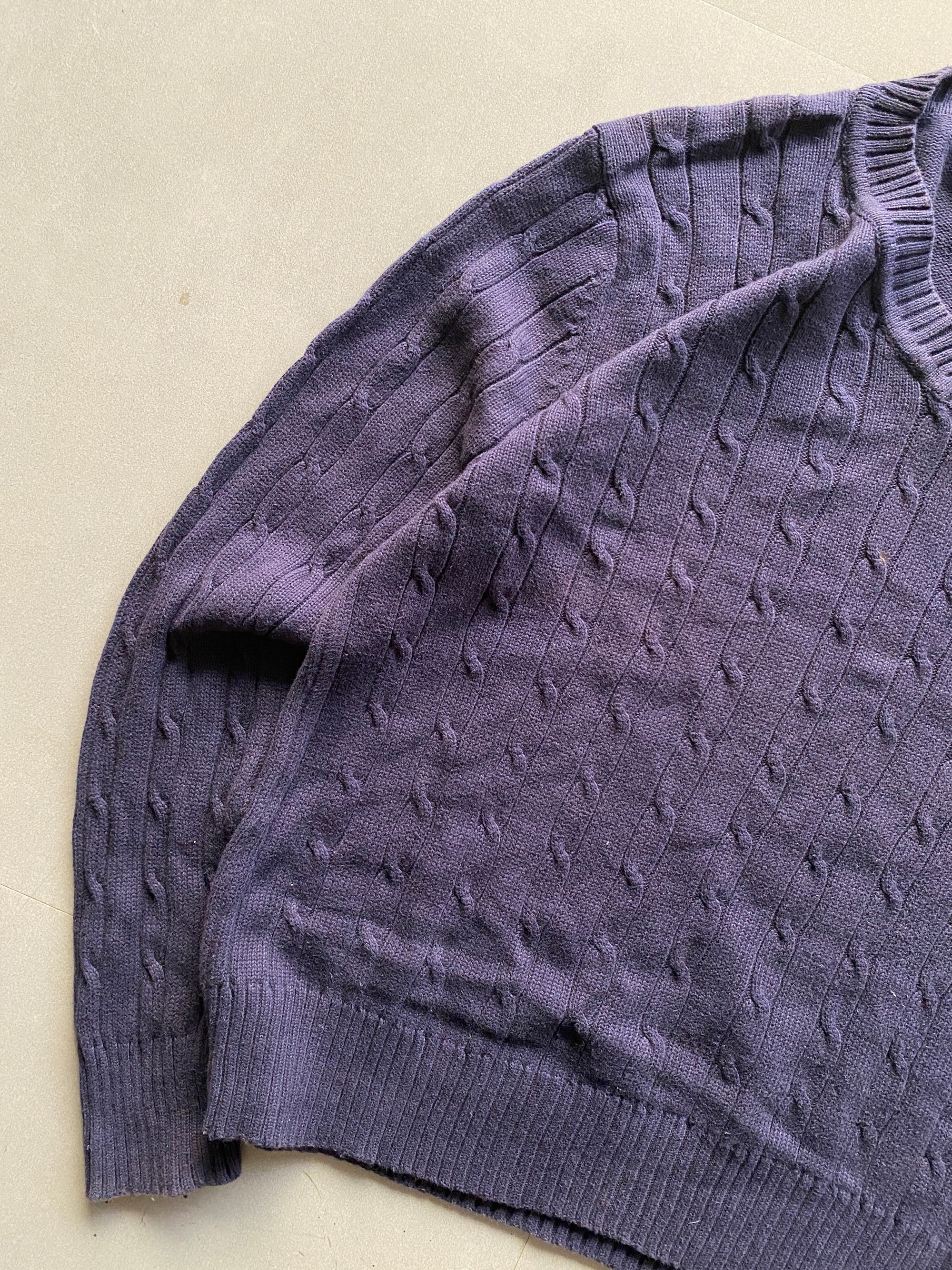 RALPH LAUREN KNIT SWEATER - L