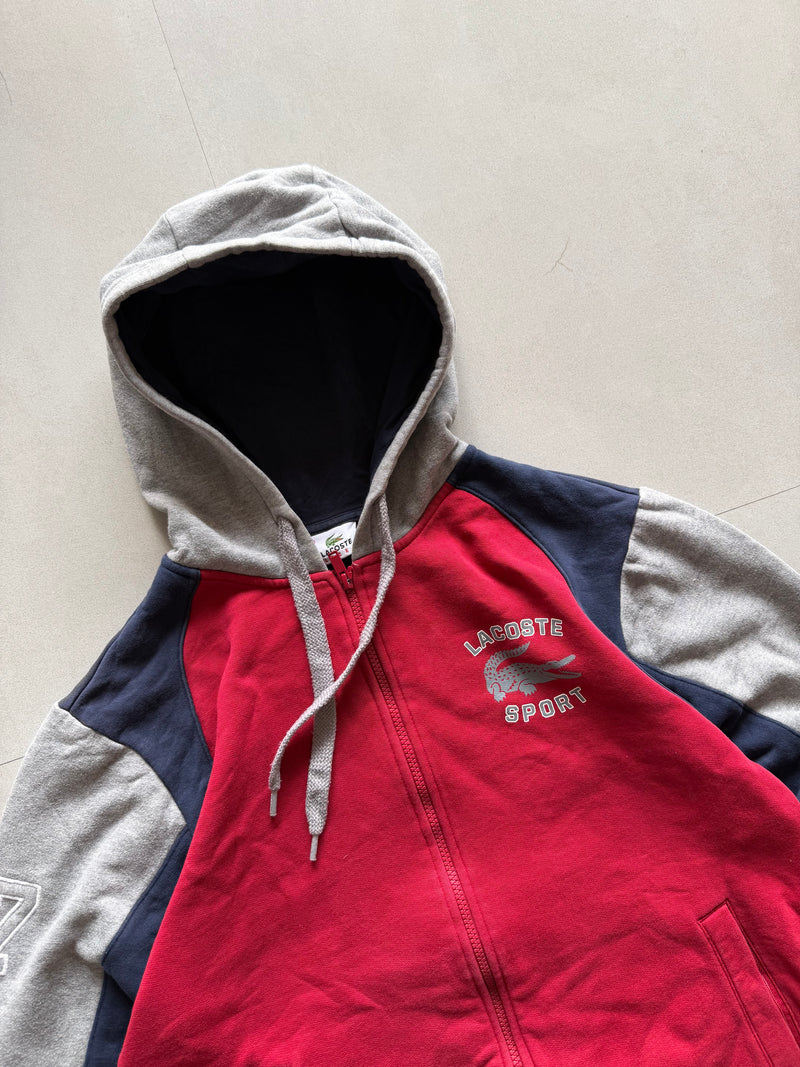 LACOSTE ZIPPER HOODIE - M