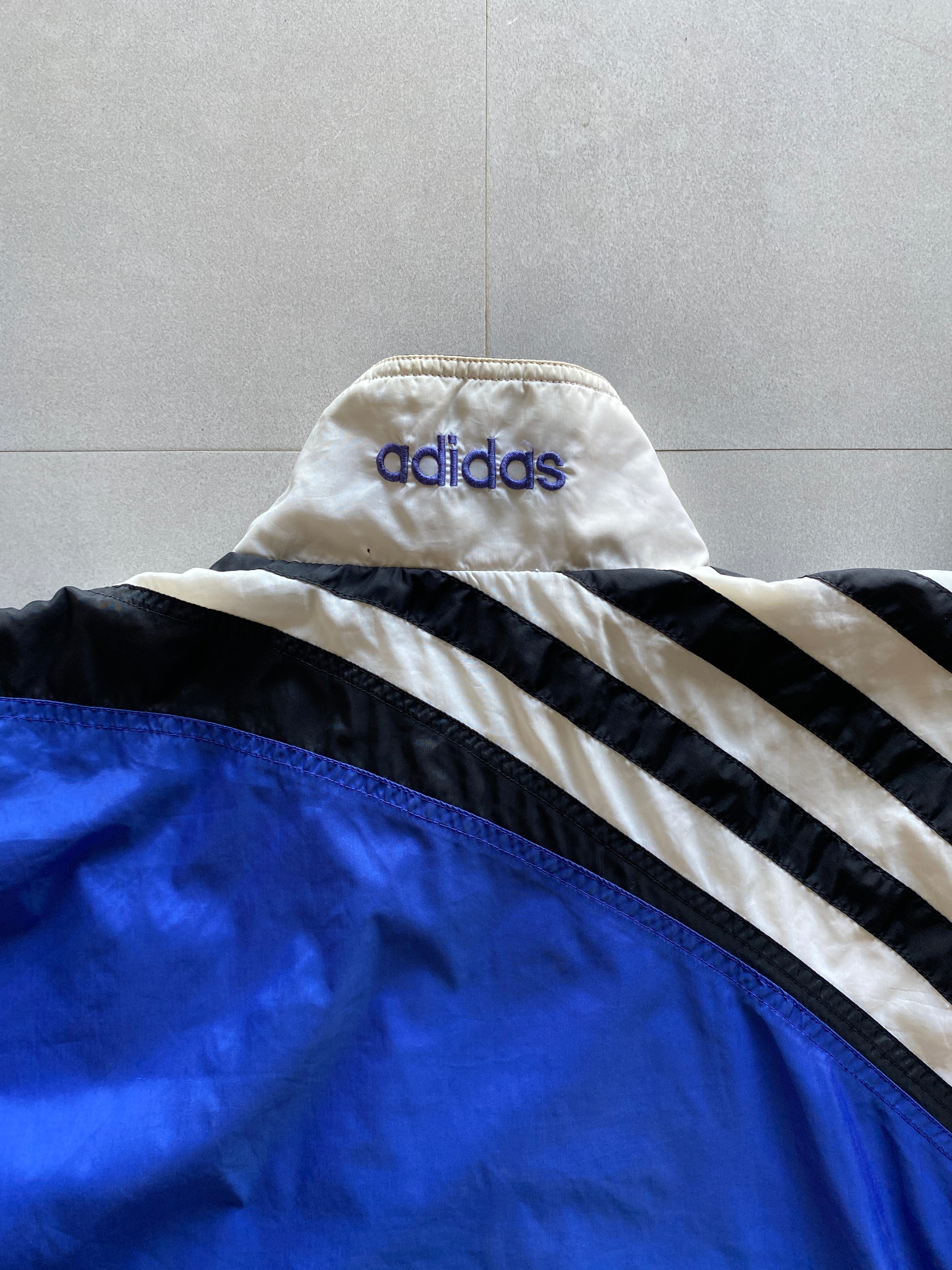 90s ADIDAS STRIP JACKET - XL