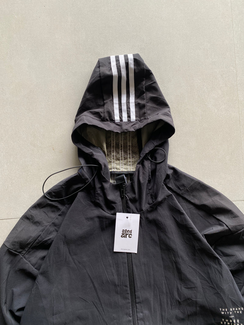 VINTAGE ADIDAS HOODED JACKET - XL