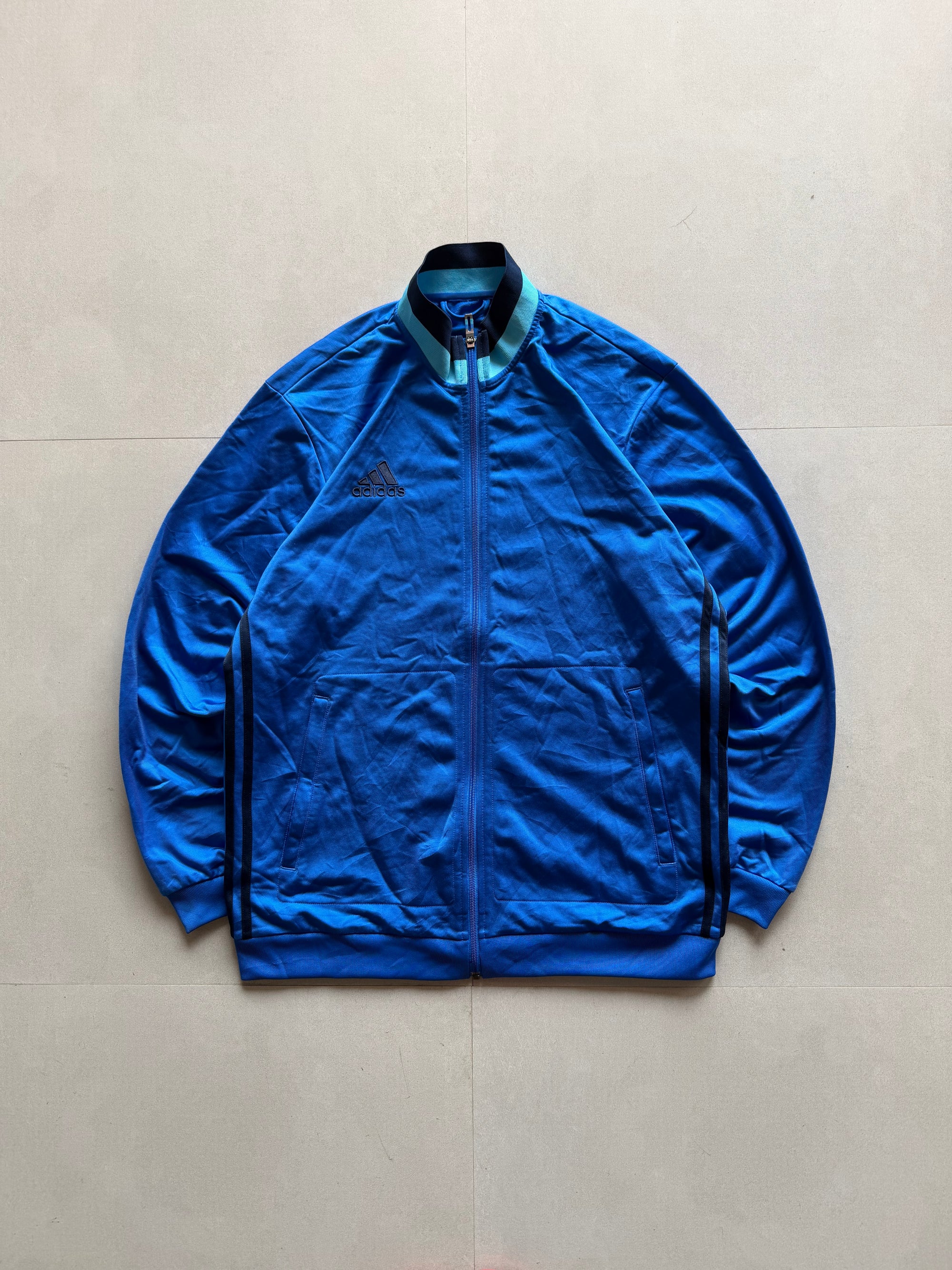 VINTAGE ADIDAS STRIPED JACKET - M