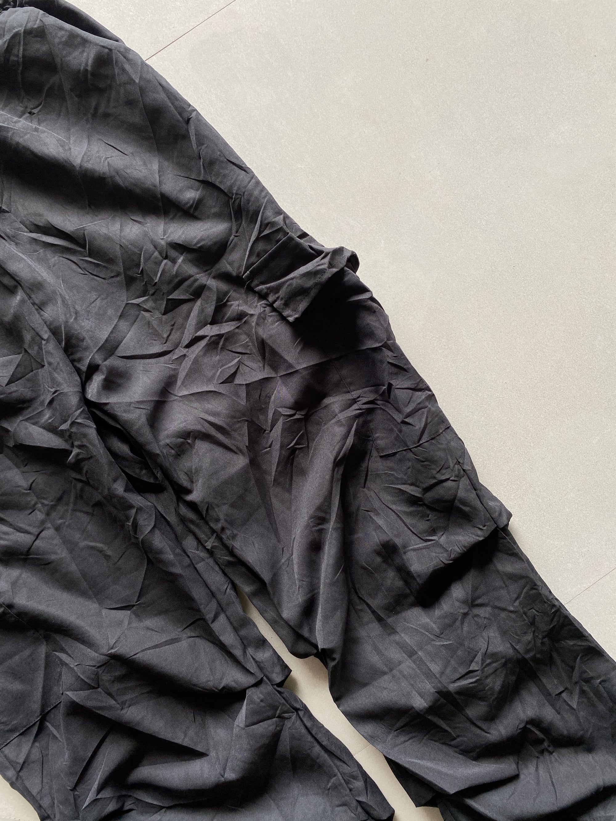 VINTAGE BAGGY CARGO TRACK PANT - M
