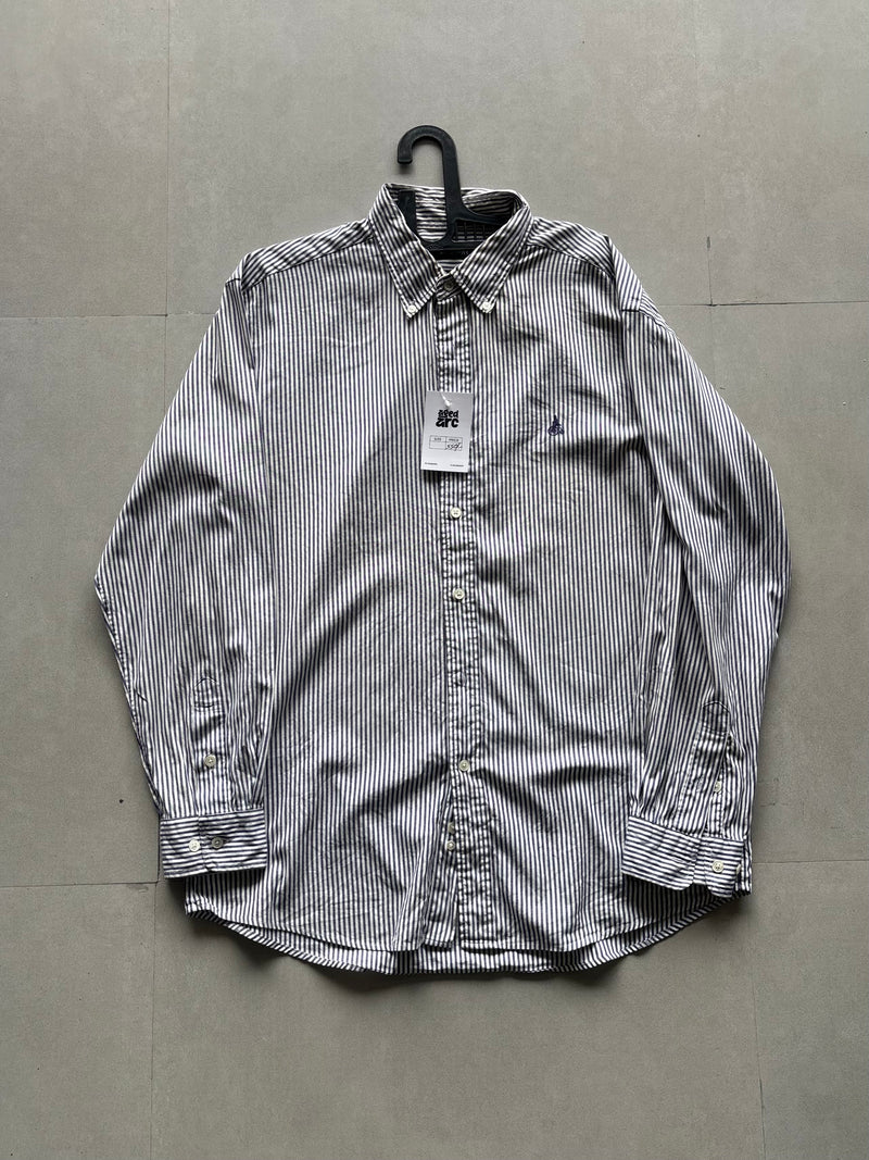 BEAN POLE BLUE STRIPED SHIRT - L