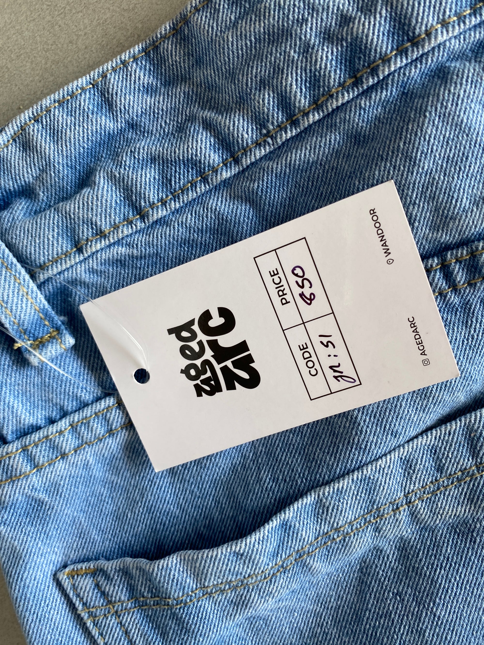 STRIGHT FIT DENIM - XS