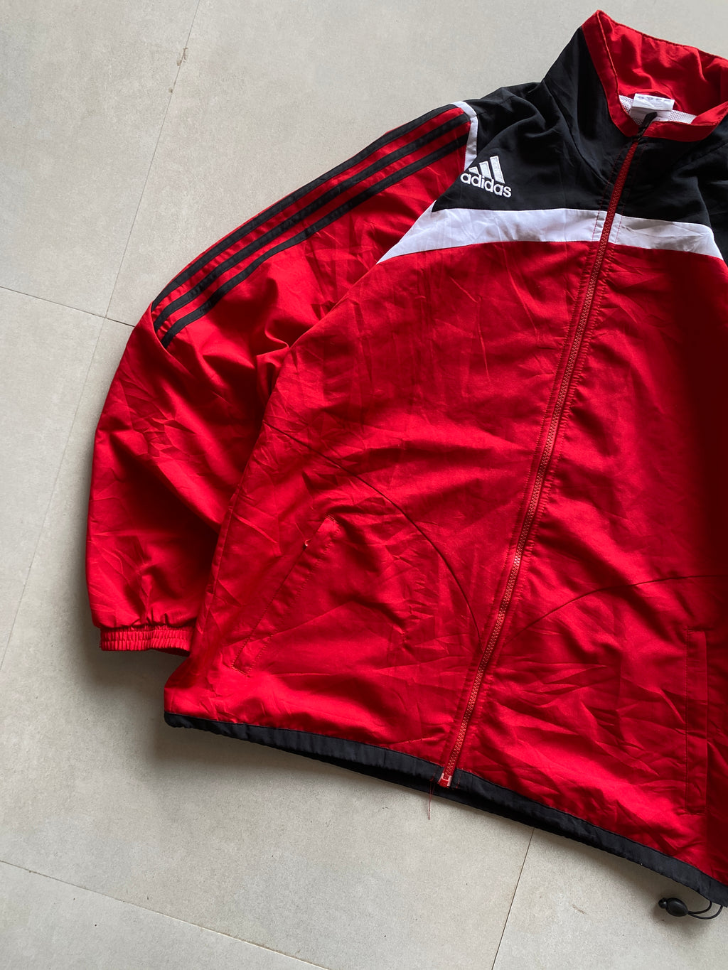 VINTAGE ADIDAS STRIPED JACKET - XL