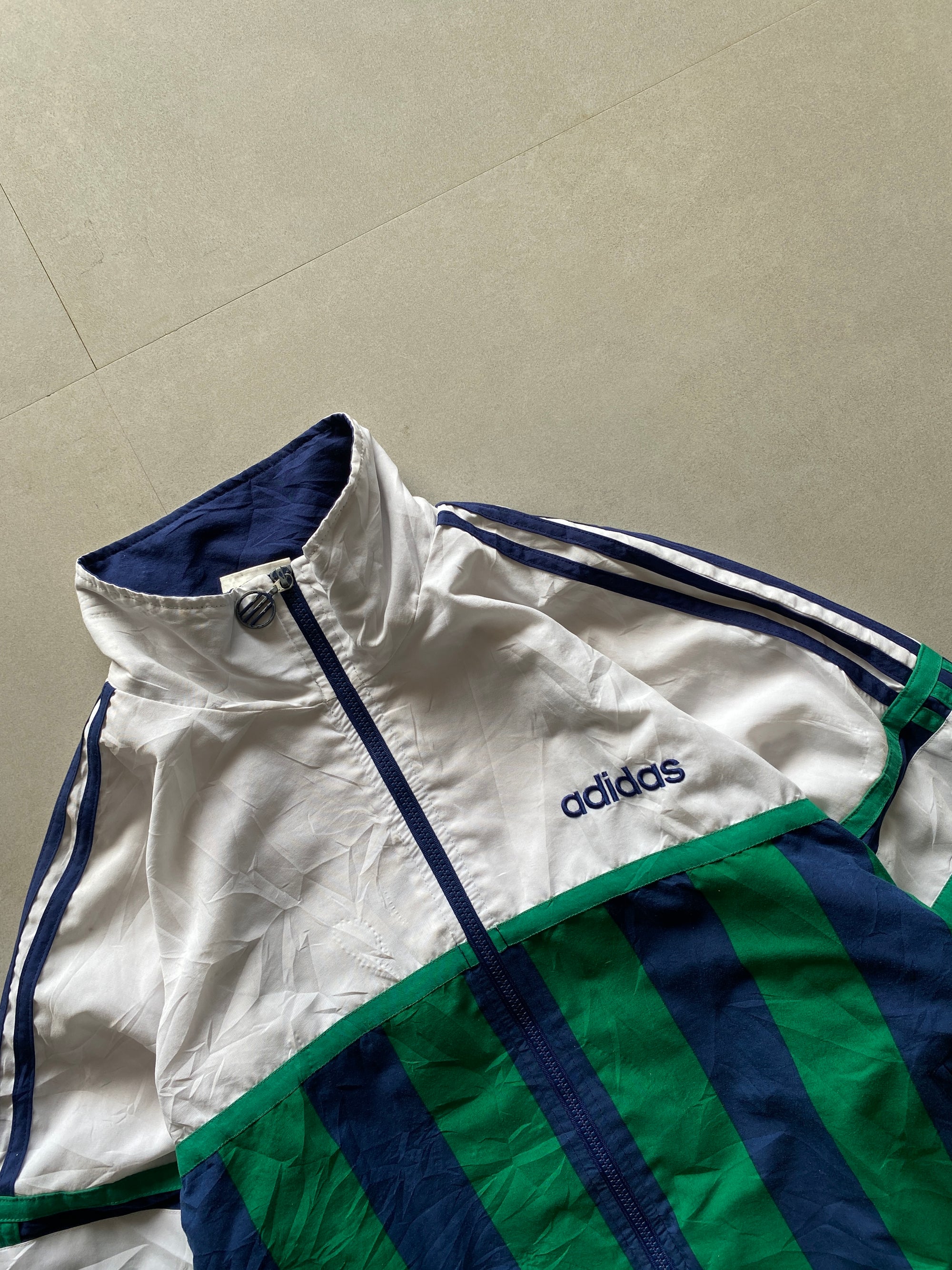90s ADIDAS BIG LOGO JACKET - L