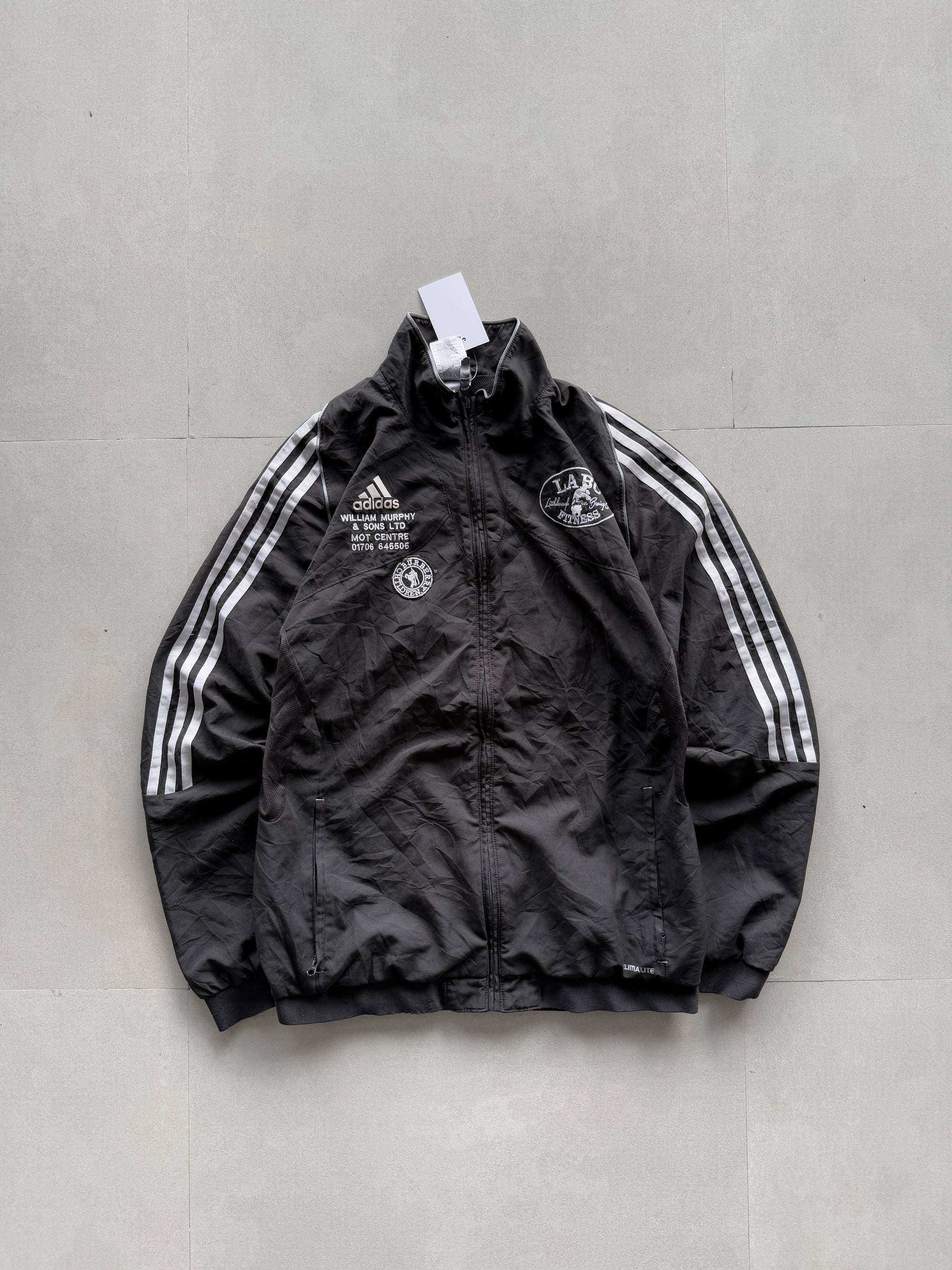 VINTAGE ADIDAS STRIPED JACKET - S