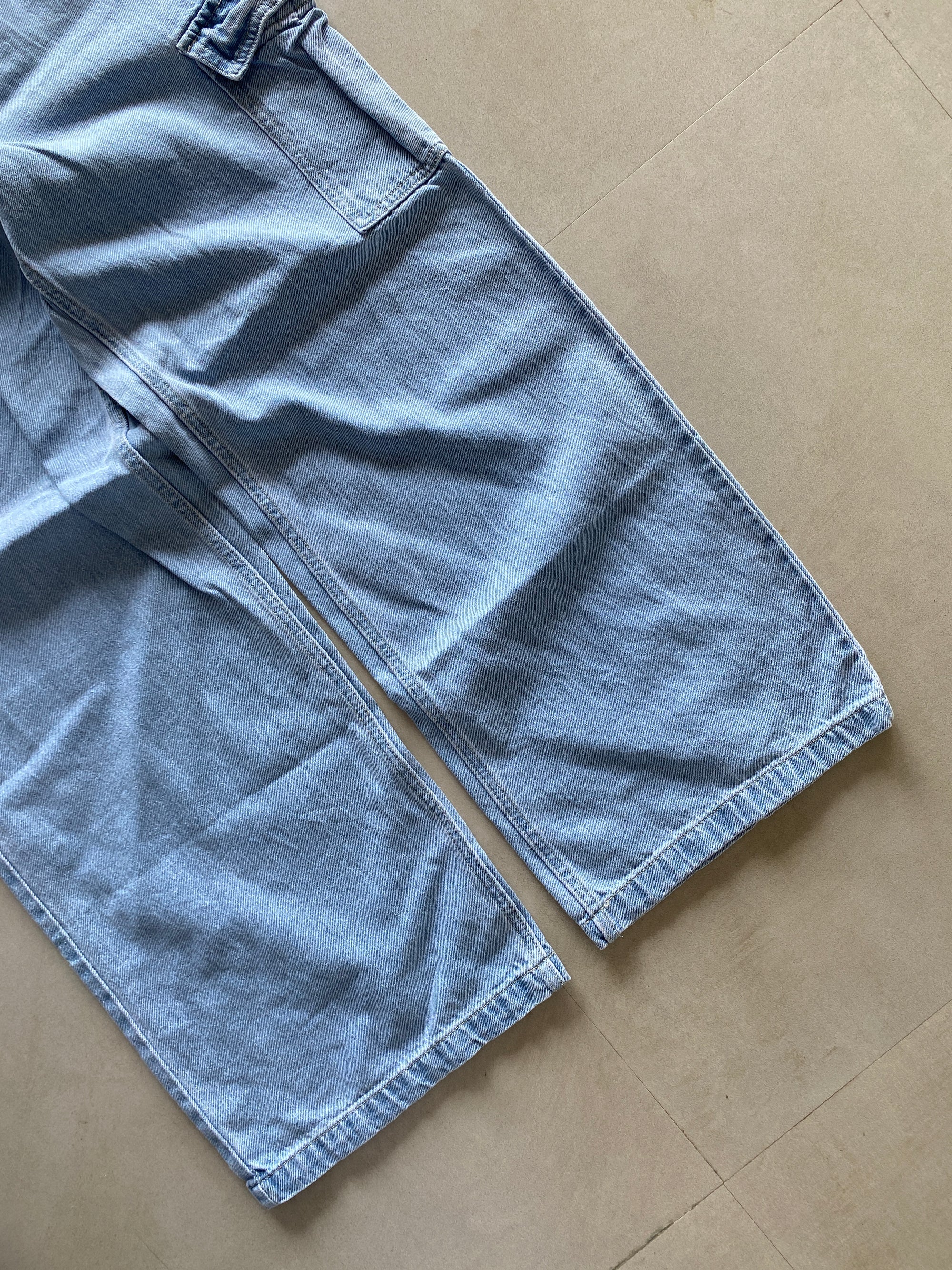WIDE LEG BAGGY DENIM - M