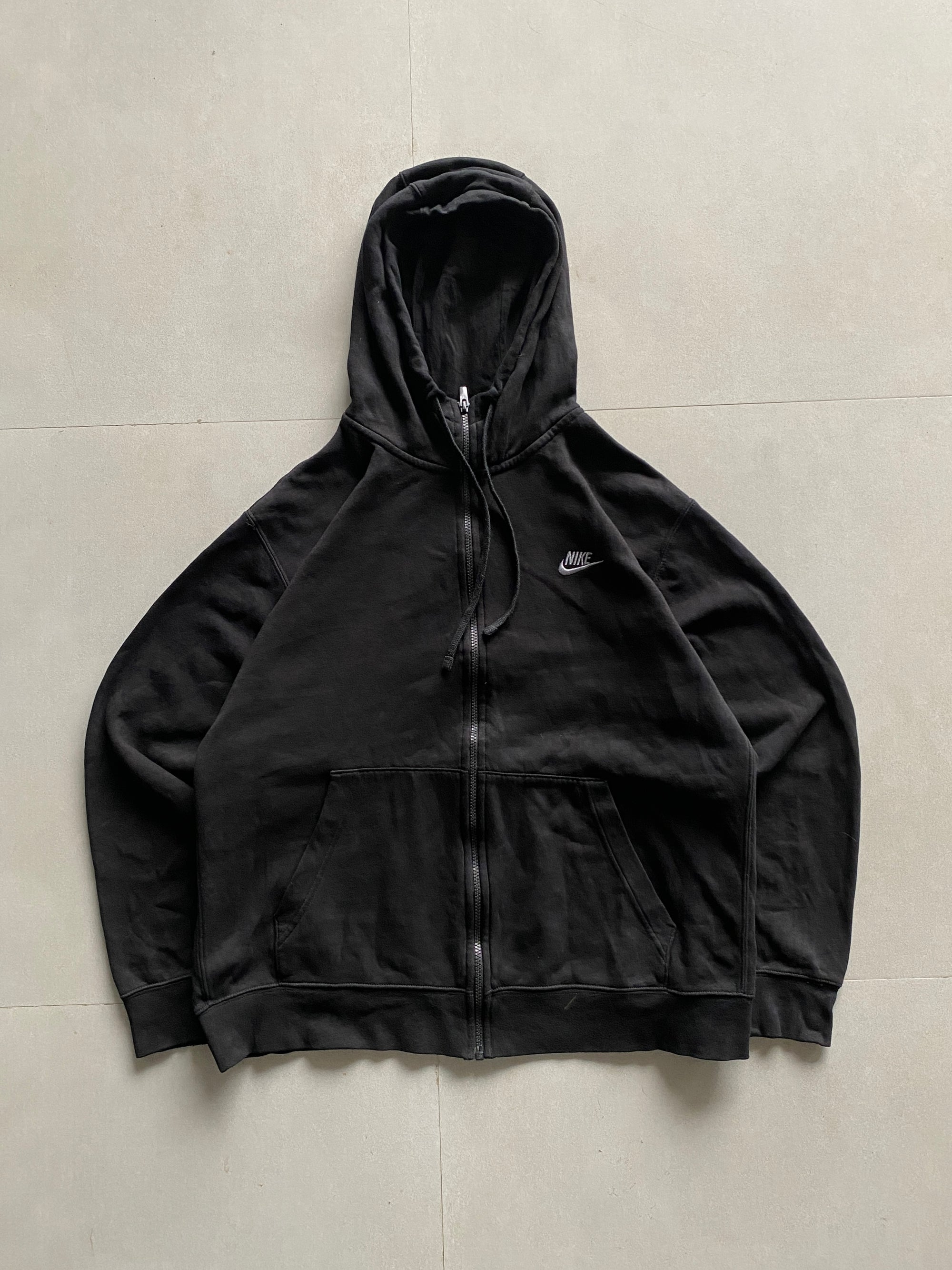 VINTAGE NIKE ZIPPER HOODIE - XL