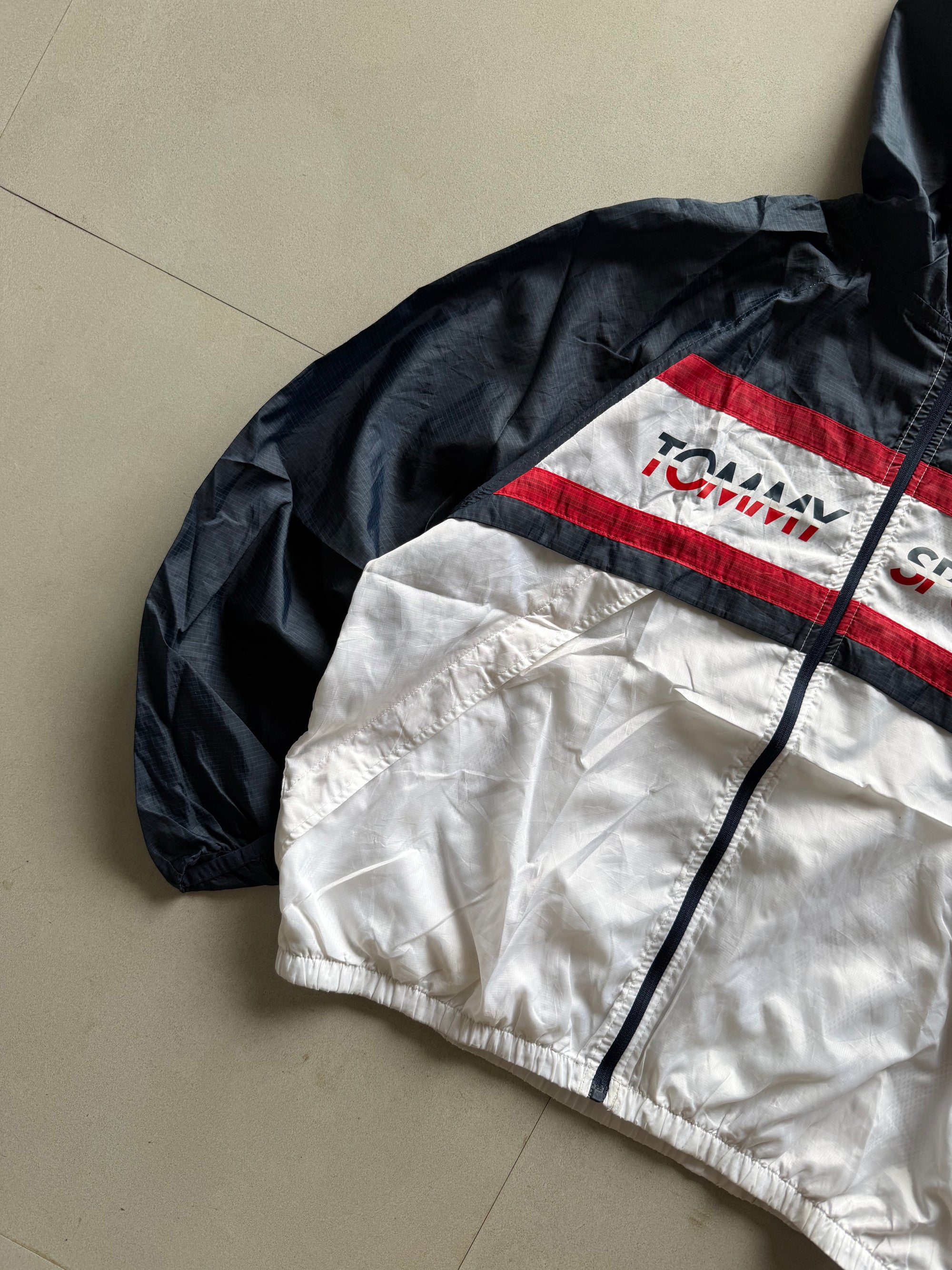 TOMMY SPORT HOODED JACKET - M