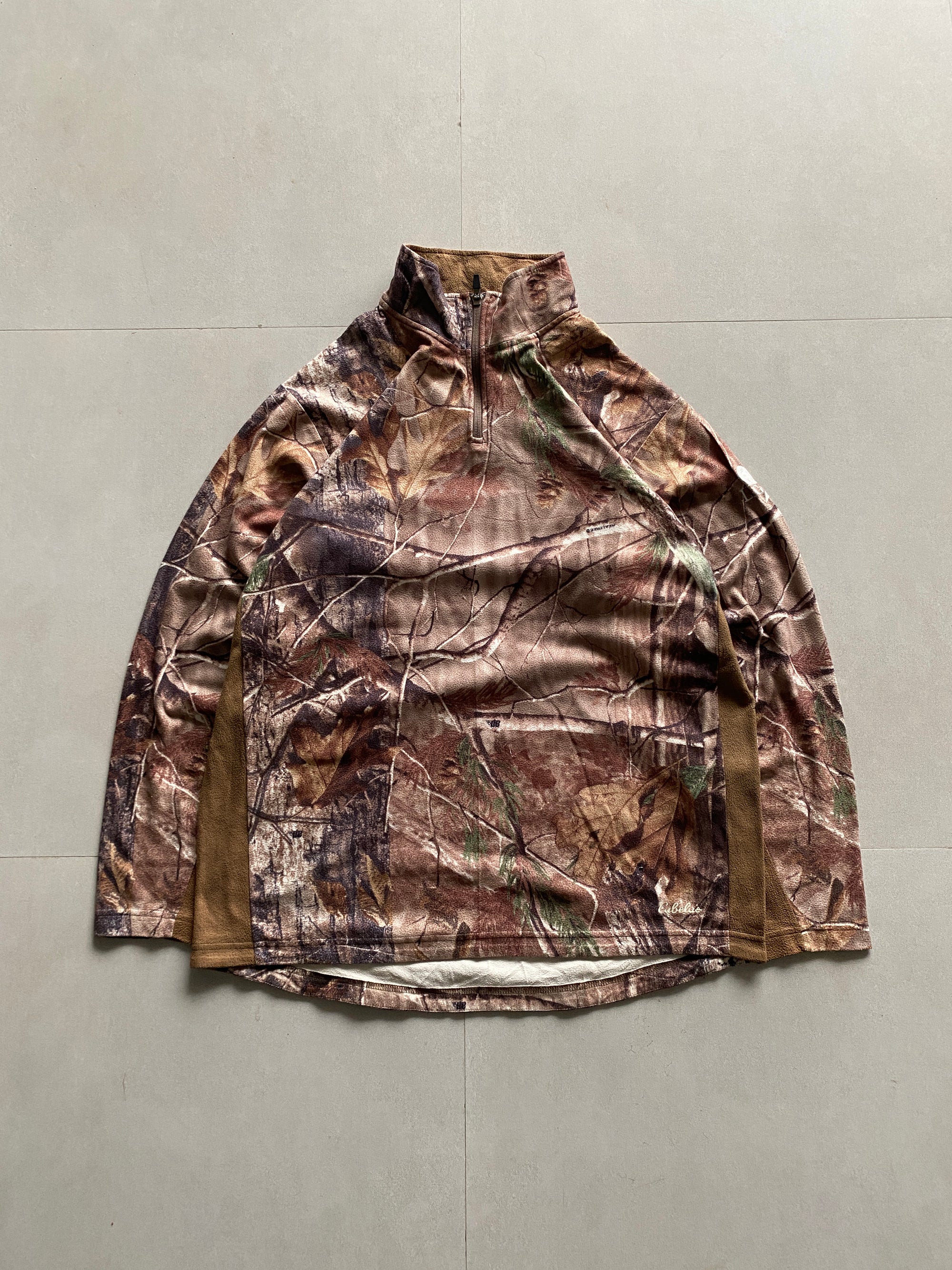 REAL TREE CAMOU QUARTER ZIP JACKET - XL