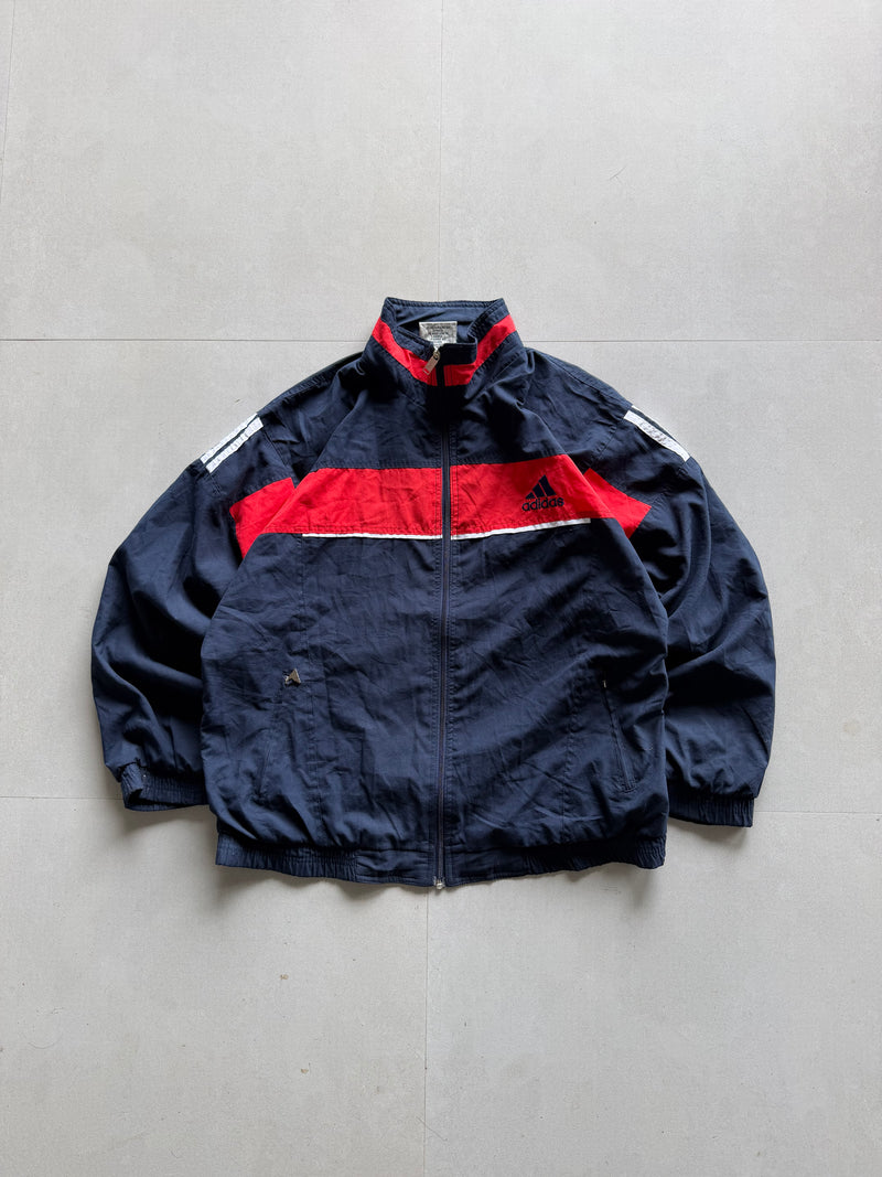 VINTAGE ADIDAS STRIPED JACKET - XL