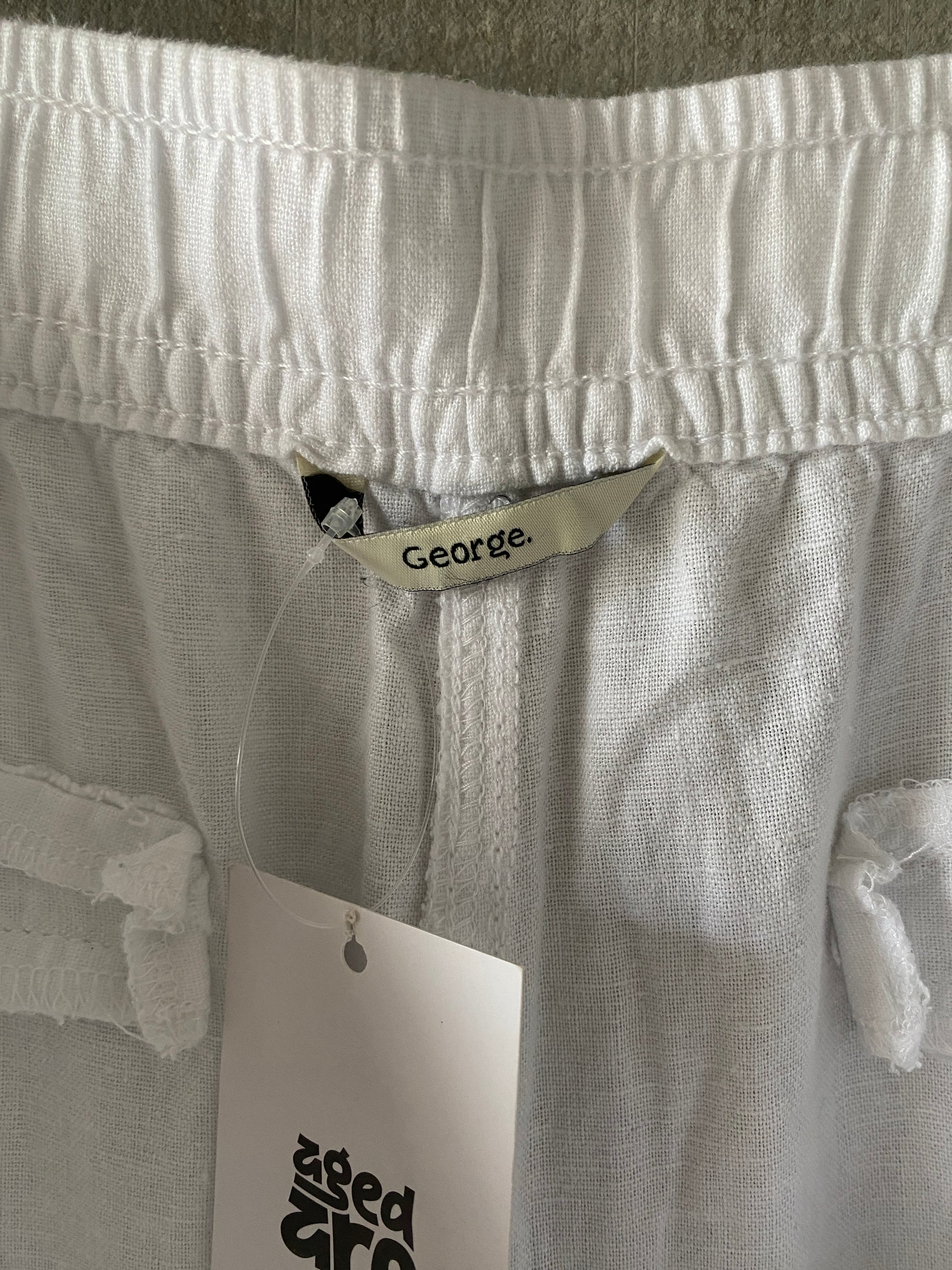 GEORGE BAGGY LINEN PANT - XL