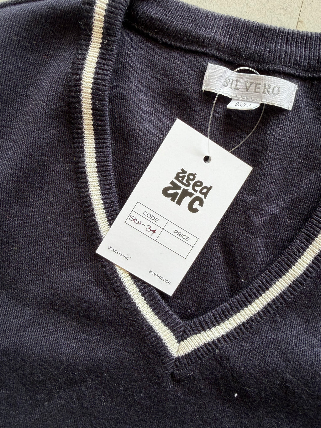 SILVERO KNIT SWEATER VEST SW34 - XS