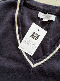 SILVERO KNIT SWEATER VEST SW34 - XS