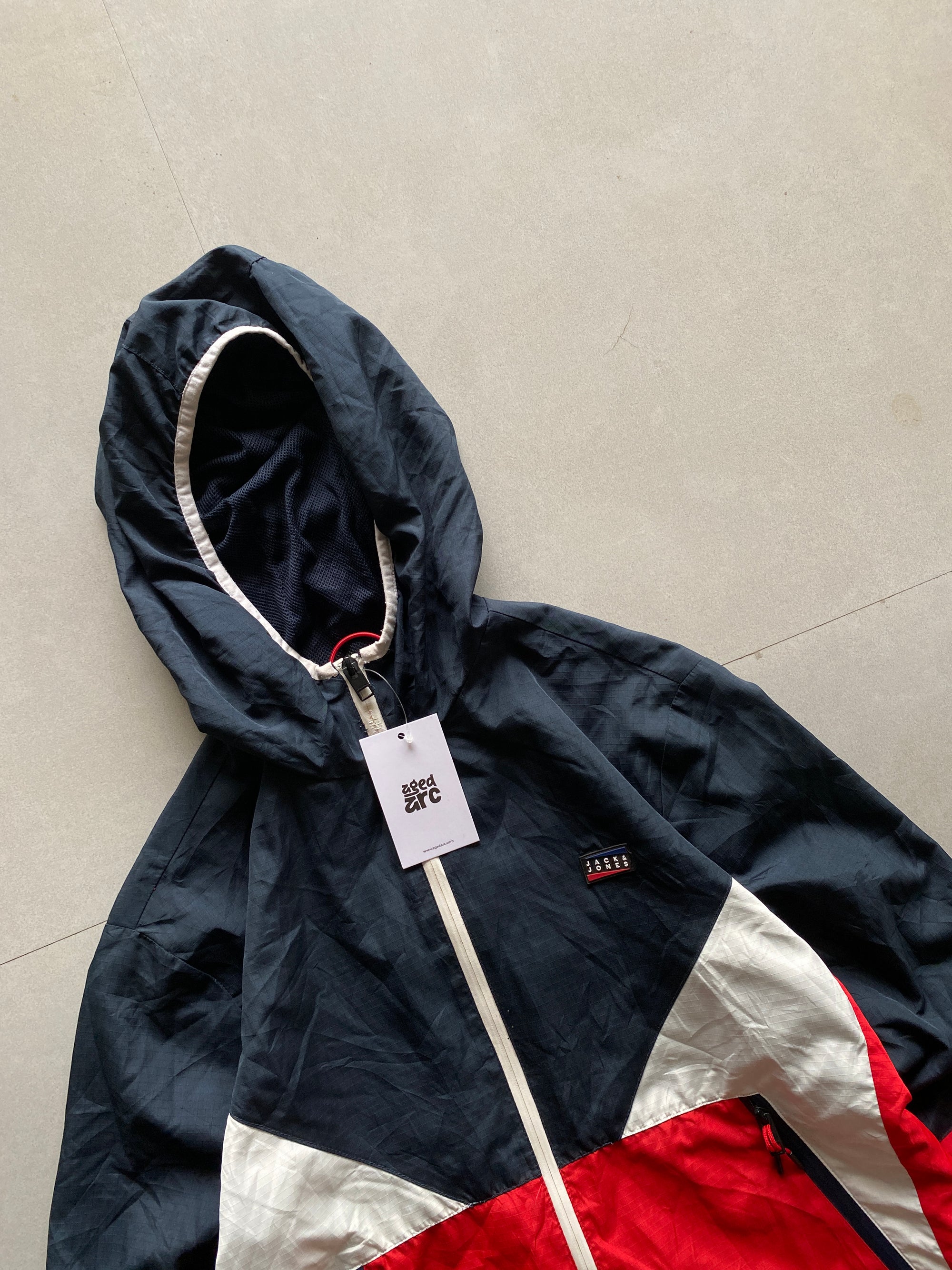 JACK JONES HOODED JACKET - M
