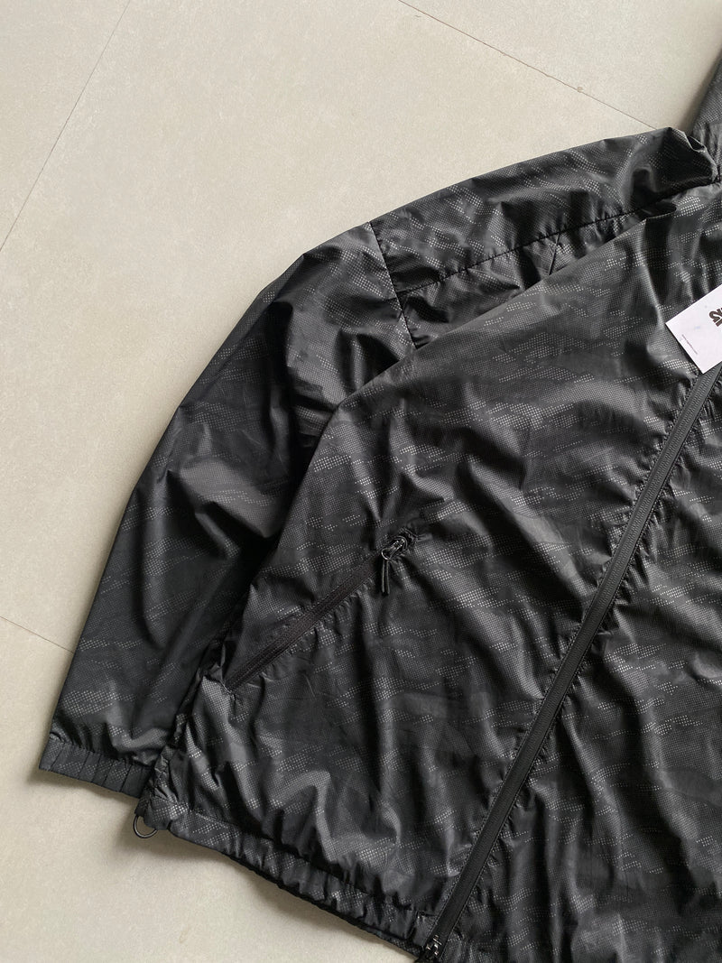 ADIDAS CAMOU HOODED JACKET - M