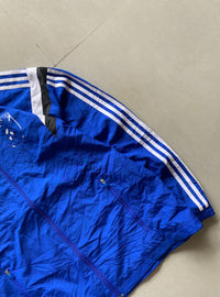 ADIDAS STRIPED BLUE JACKET - L
