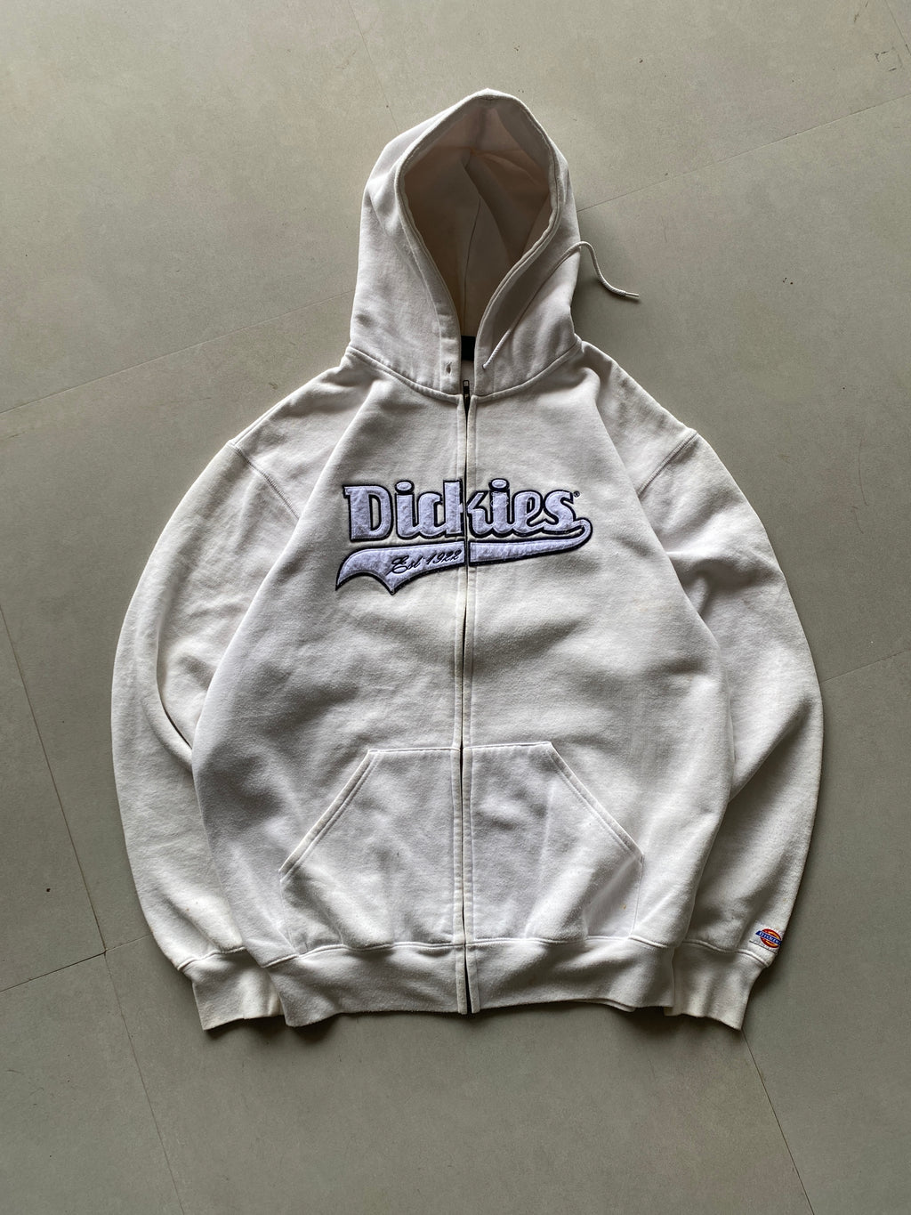 DICKIES SPELL OUT ZIPPER HOODIE - XXL