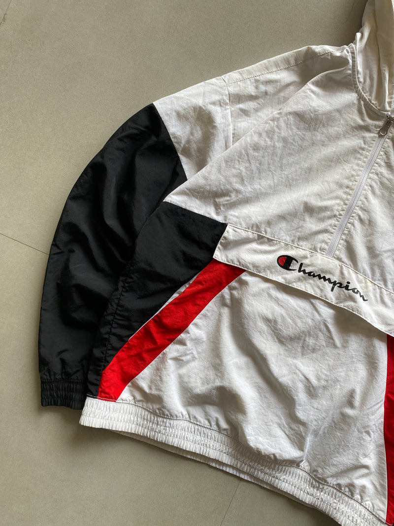 CHAMPION QUARTER ZIP JACKET - M