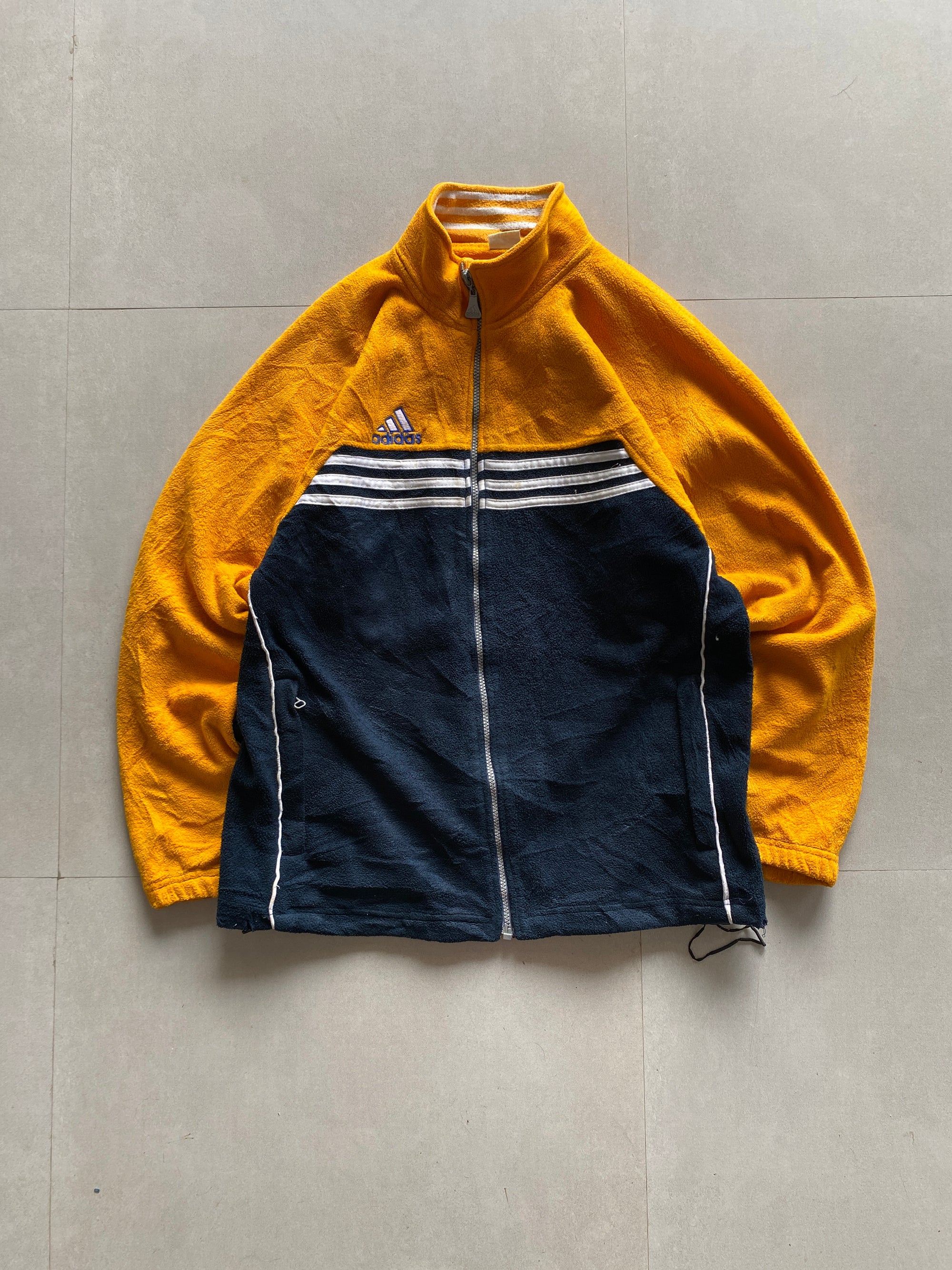90S ADIDAS FLEECE JACKET - L