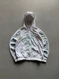 ADIDAS BIG LOGO HOODED JACKET - M