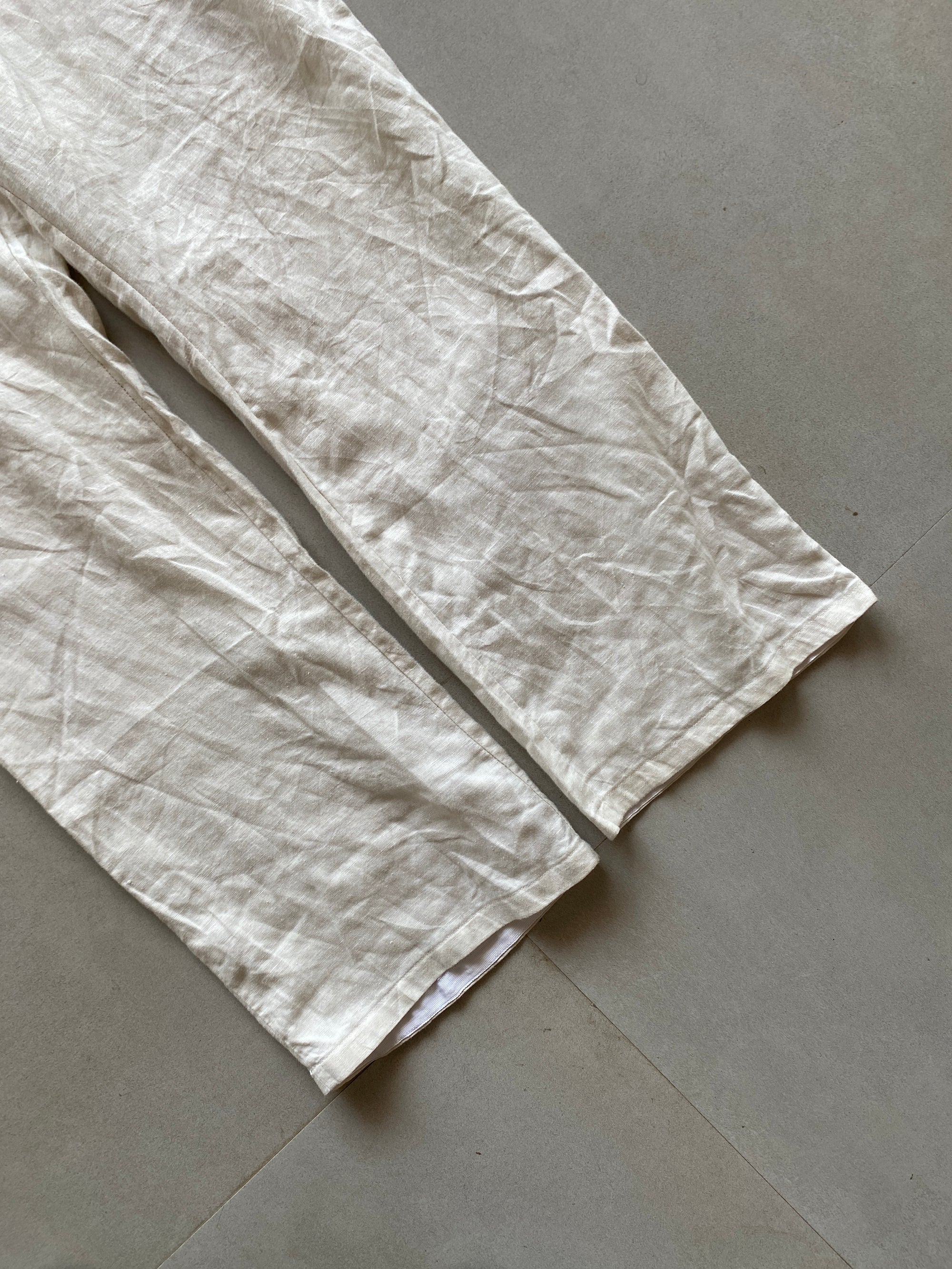 BAGGY LINEN PANT - L