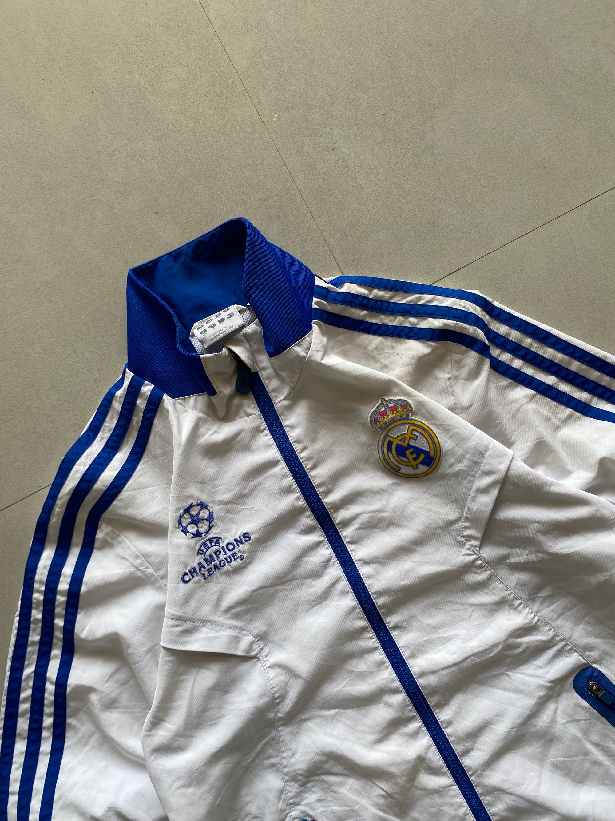 ADIDAS REAL MADRID STRIPED JACKET - S