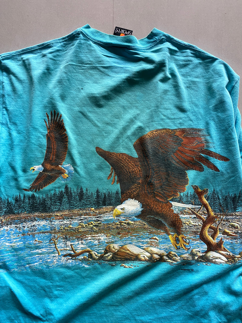 1993 SIGNAL SPORT AMERICAN EAGLE TEE - L