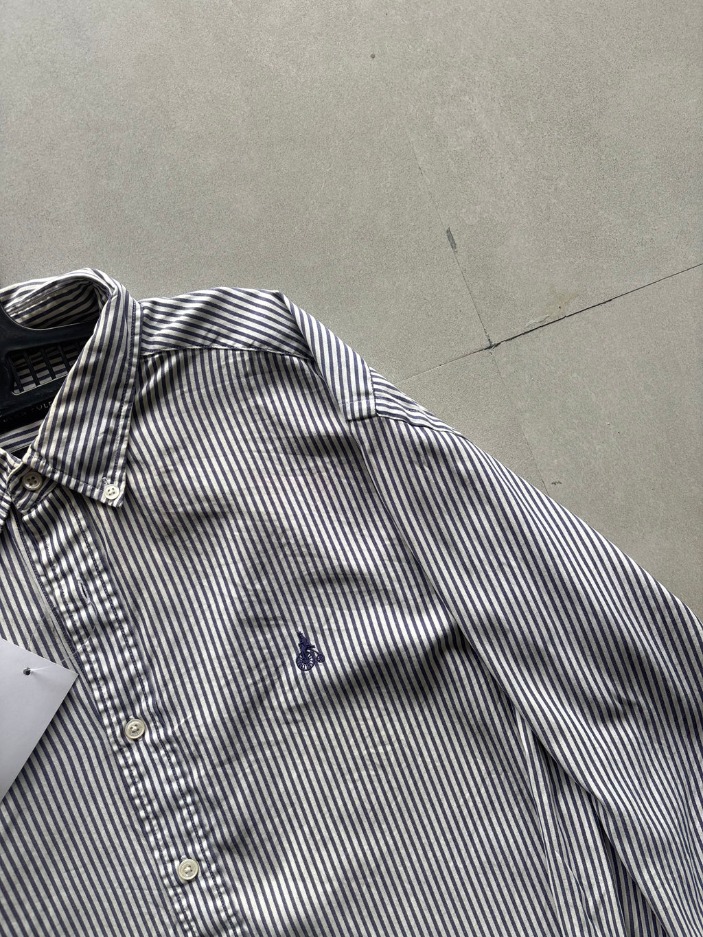 BEAN POLE STRIPED SHIRT - M