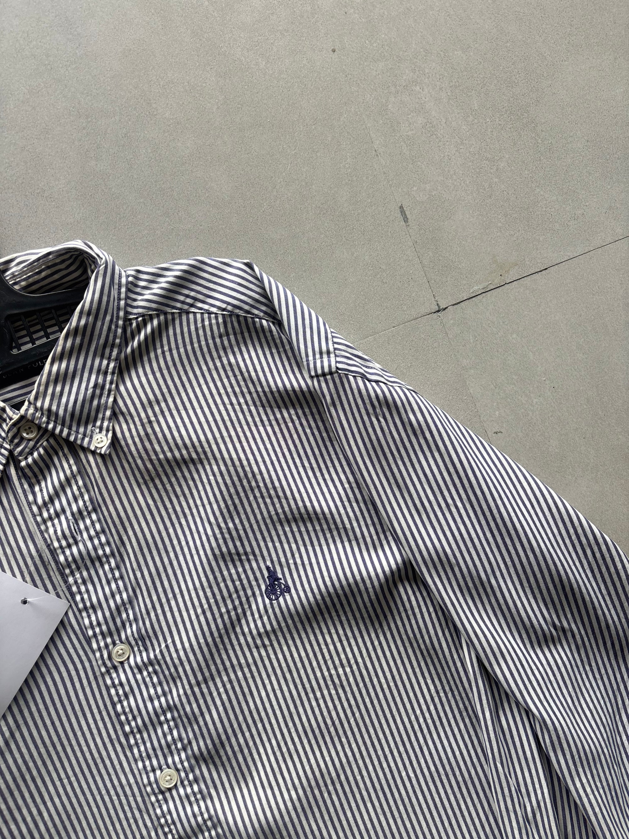 BEAN POLE STRIPED SHIRT - M