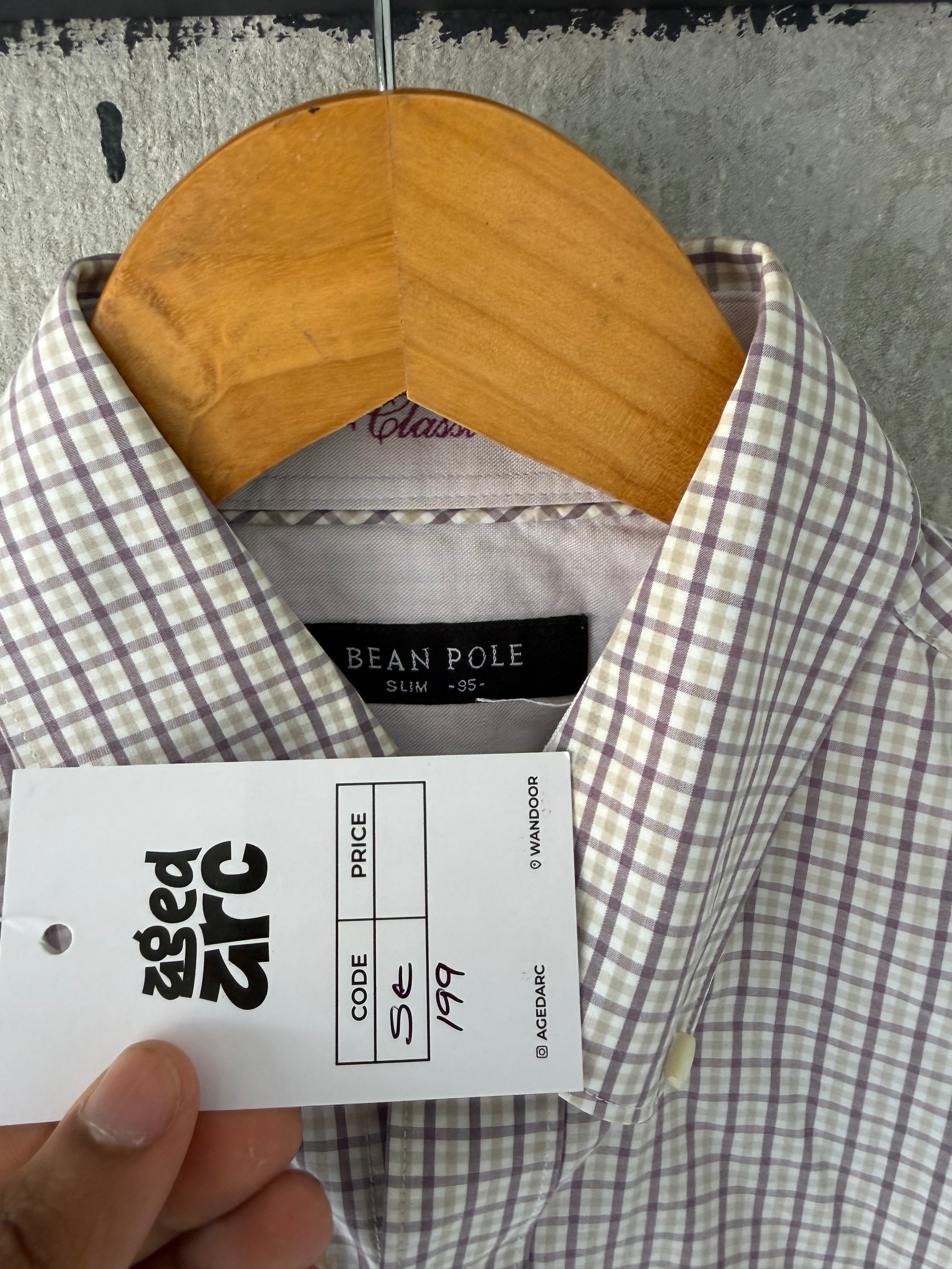BEANPOLE CHECKERD SHIRT ST199 - M