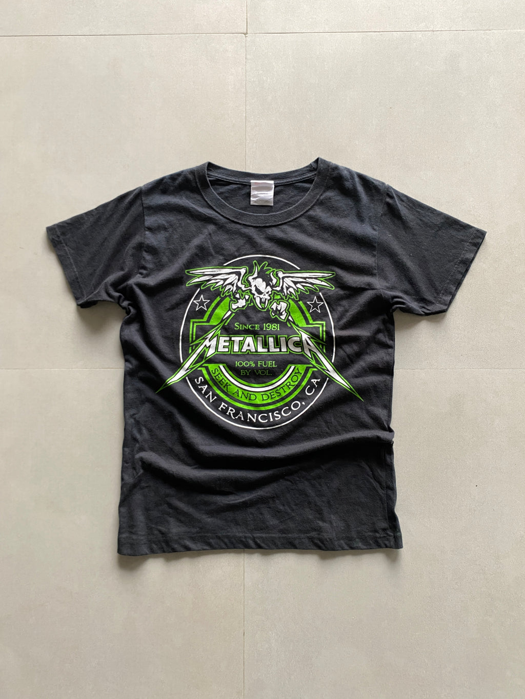 VINTAGE HANES METALICA FUEL TEE - S