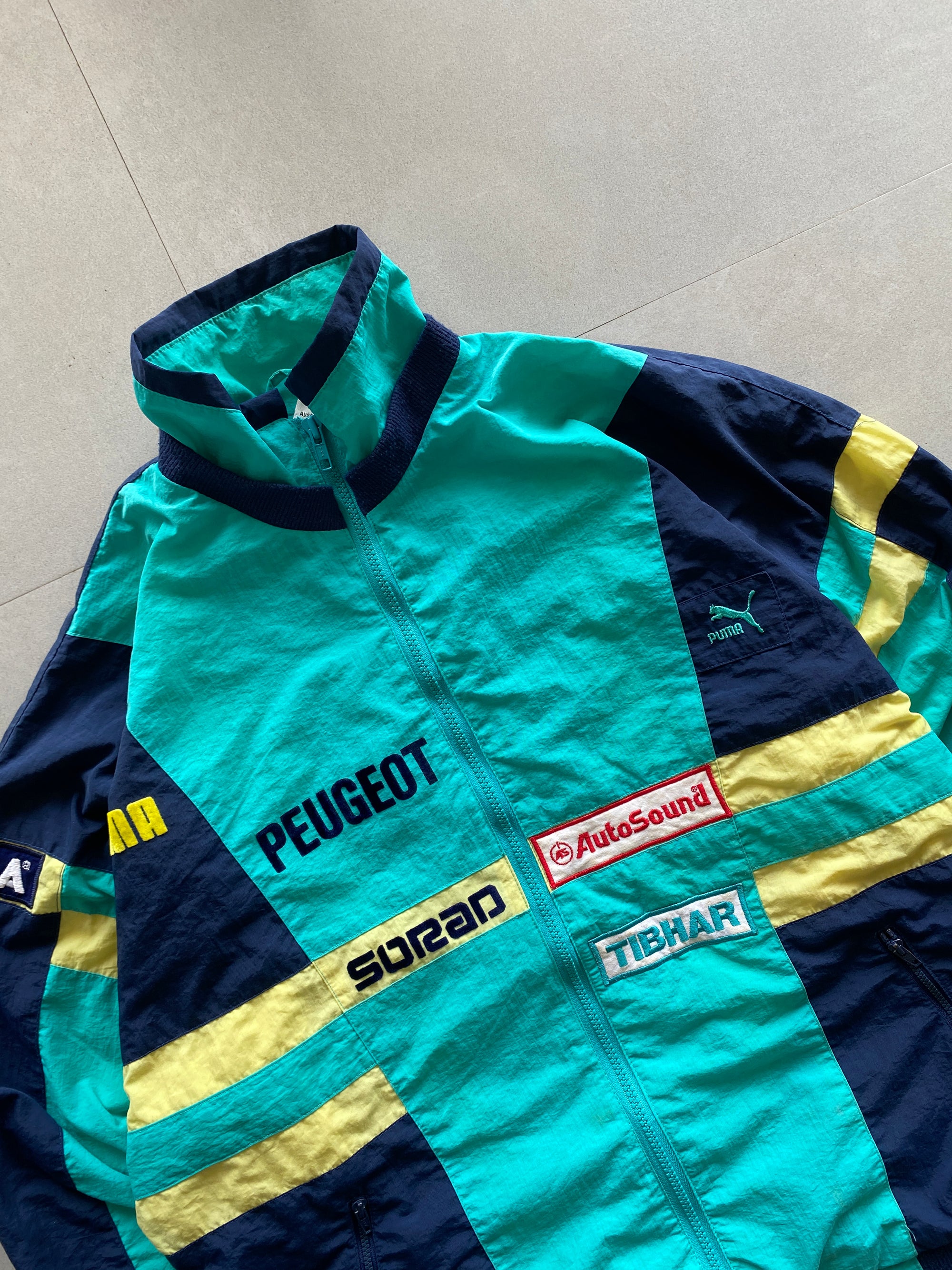 VINTAGE PUMA PUEGEOT RACING JACKET - L