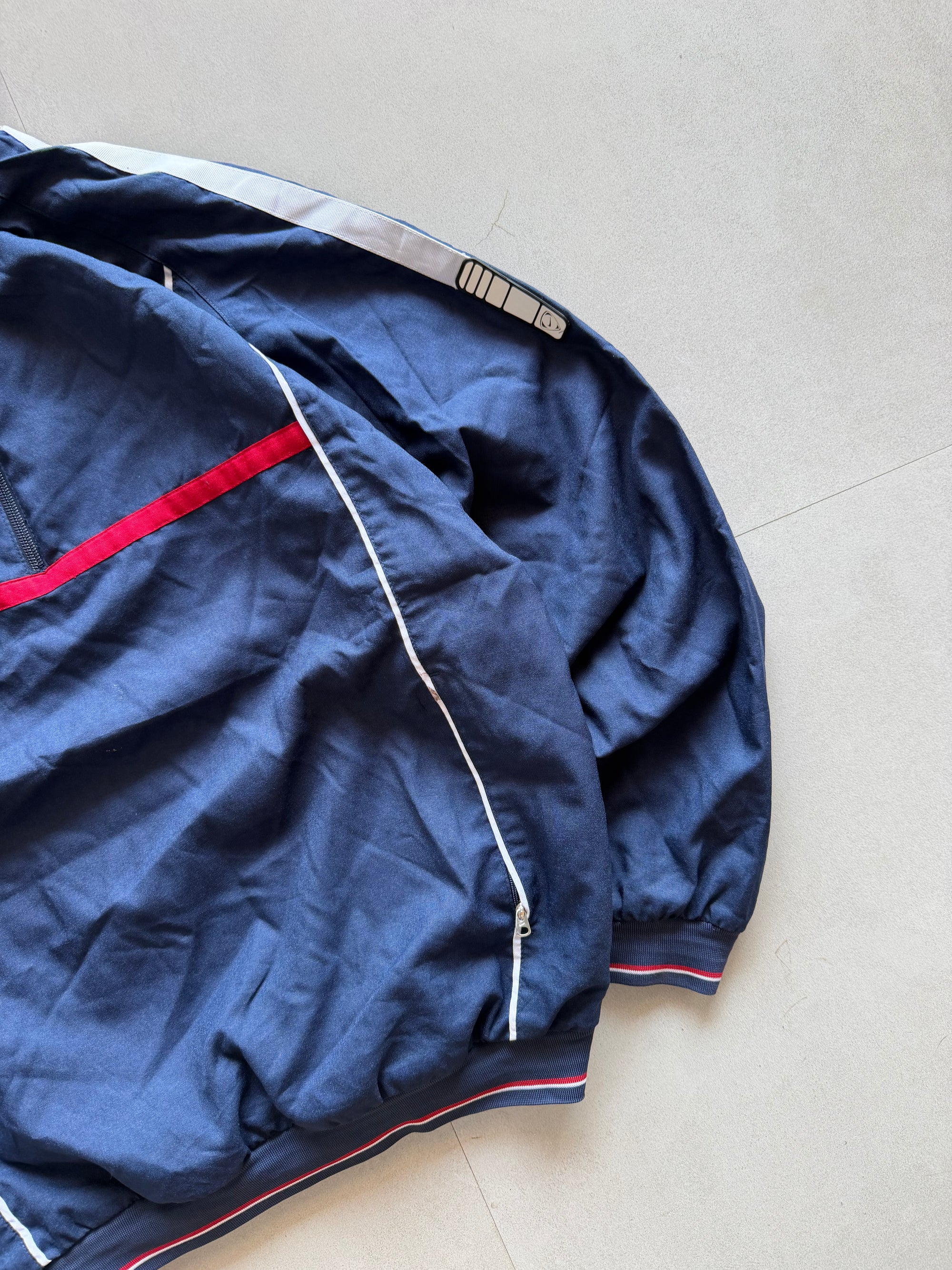 90S NIKE QUARTER ZIP REVERSIBLE JACKET - L
