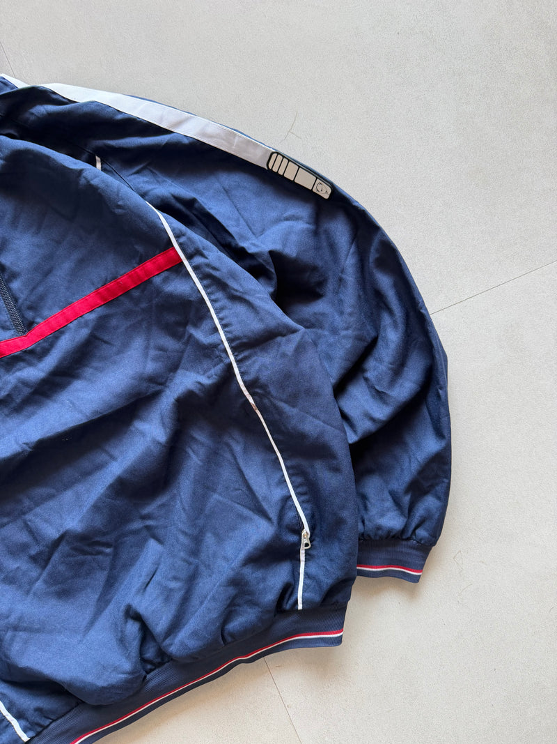 90S NIKE QUARTER ZIP REVERSIBLE JACKET - L