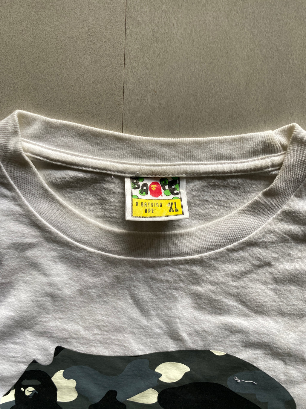 BAPE CAMO APE LOGO TEE - M