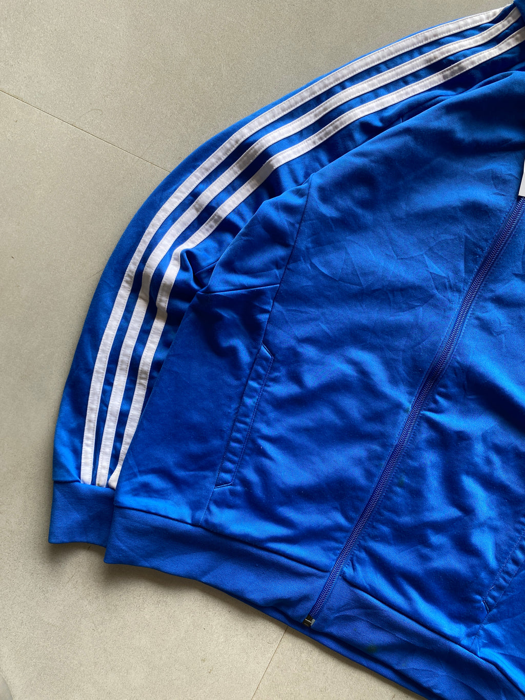 VINTAGE ADIDAS STRIPED JACKET -XS