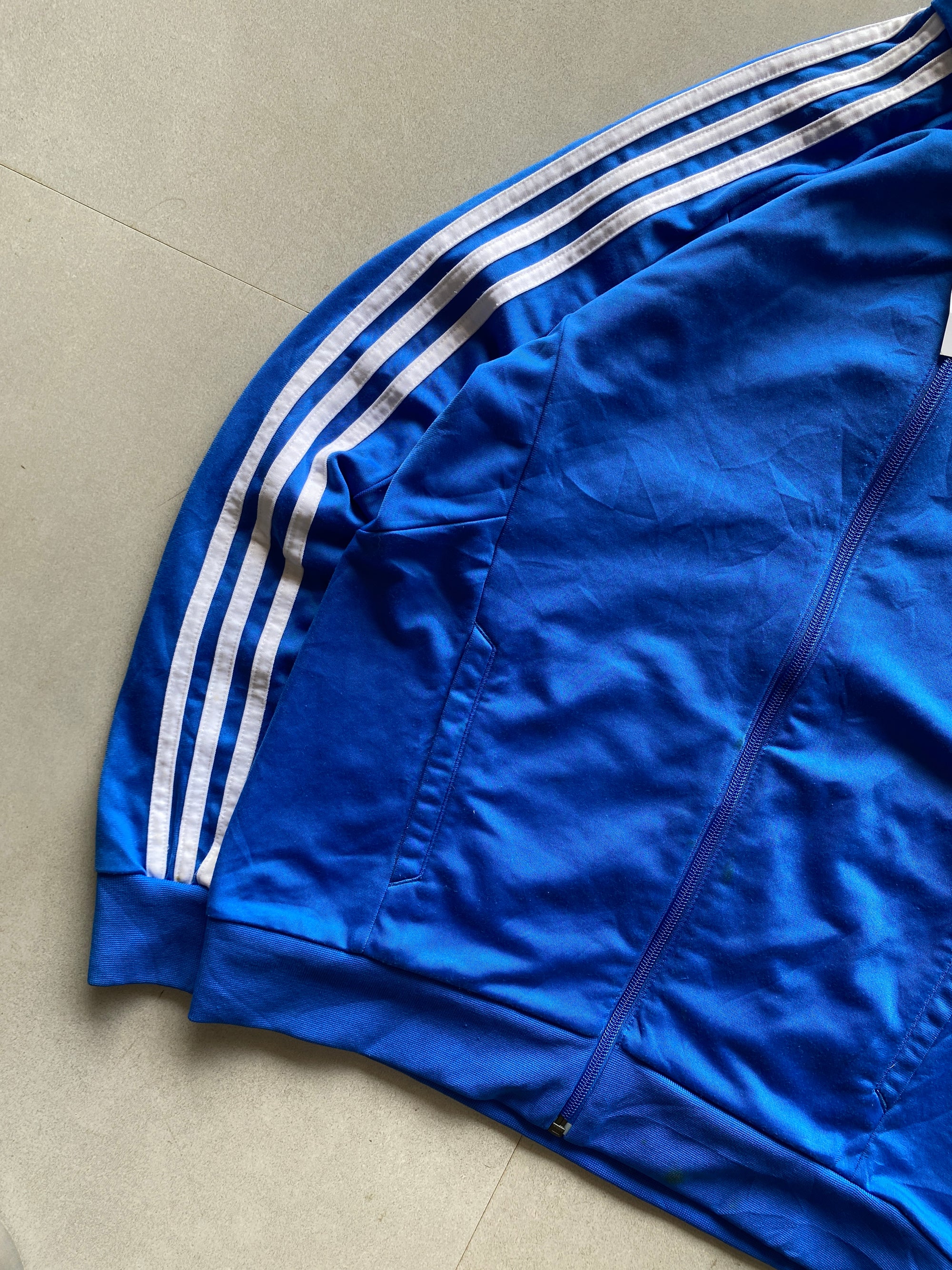 VINTAGE ADIDAS STRIPED JACKET -XS