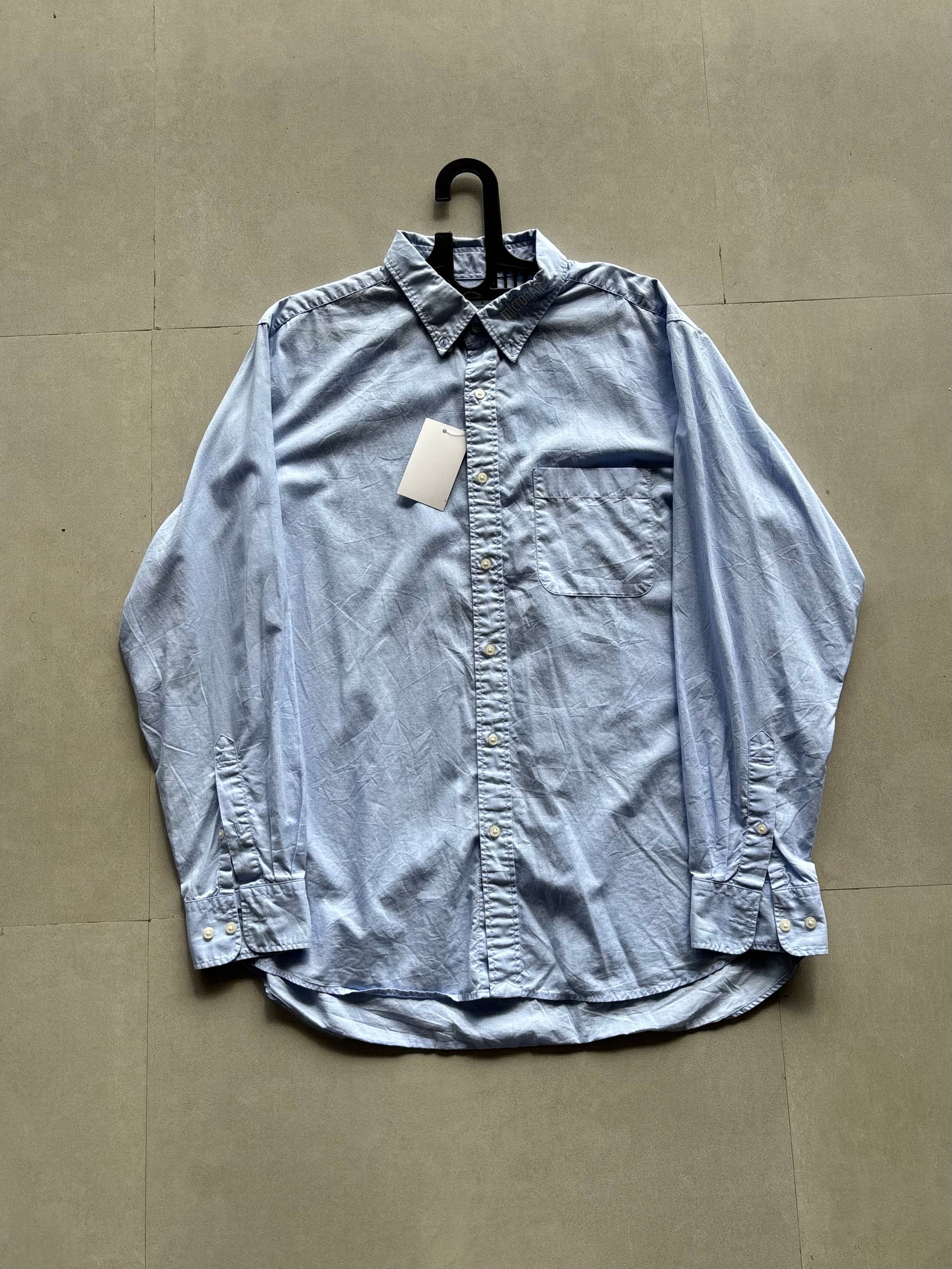 UNIQLO SOLID SKY BLUE SHIRT - XL