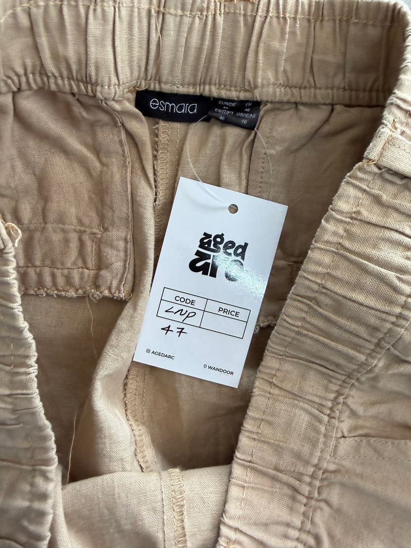 WIDE LEG LINEN PANT LNP47 - M