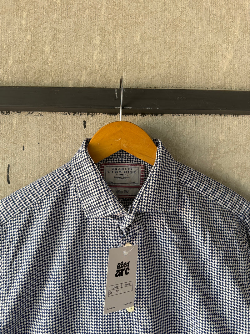 CHARLES TRYWHIT CHECKERD SHIRT - L ST72