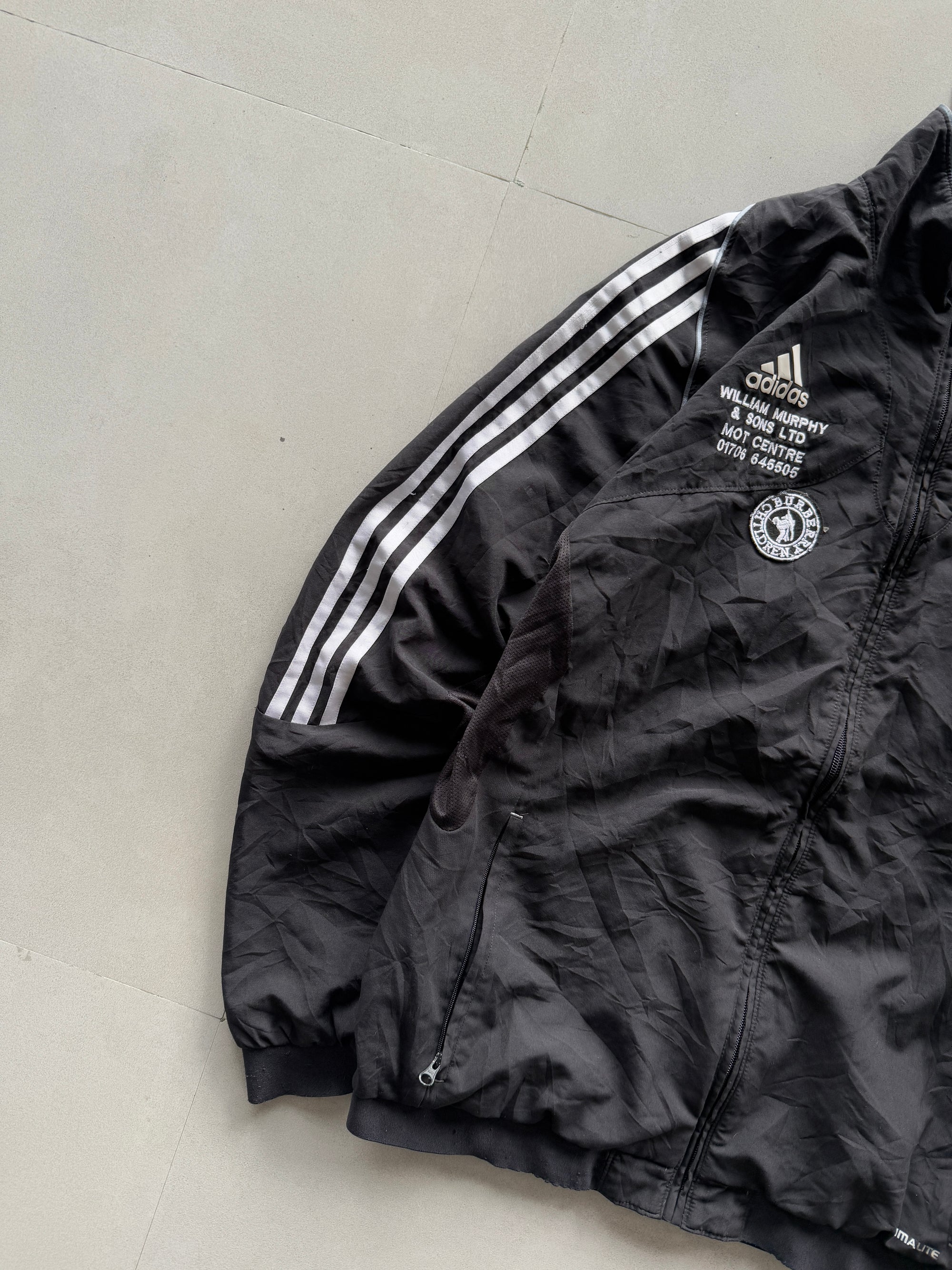 VINTAGE ADIDAS STRIPED JACKET - S