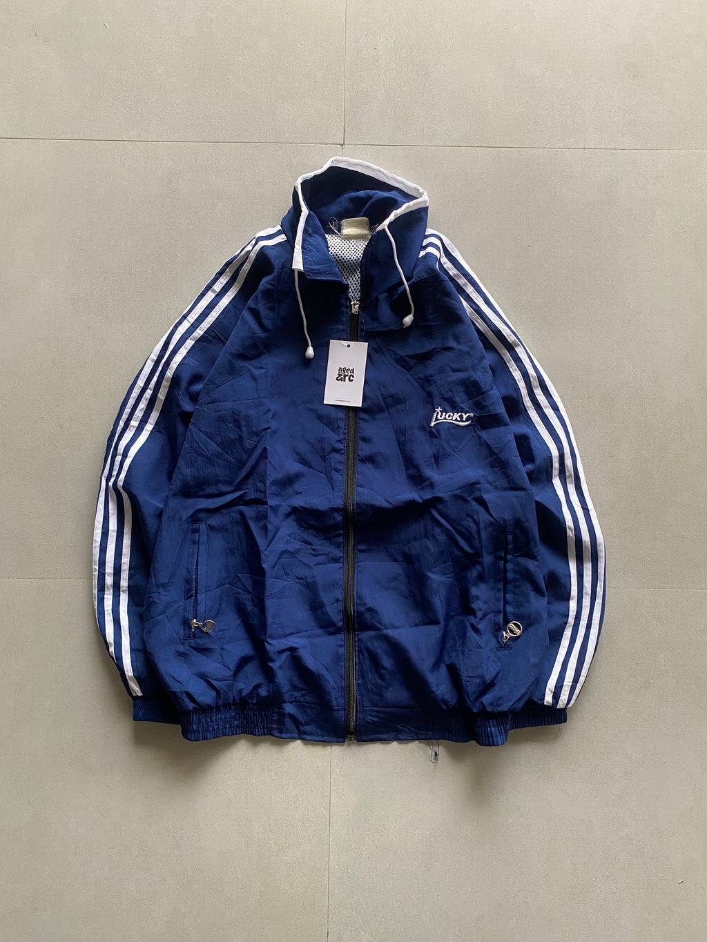 VINTAGE STRIPED JACKET - L