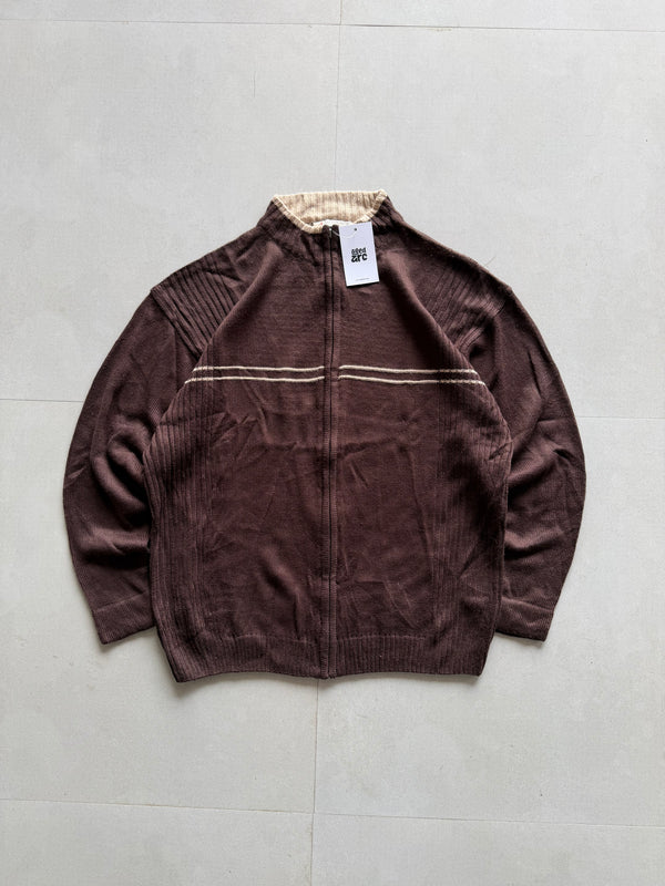 KNIT ZIPPER SWEATER SW15 - XL